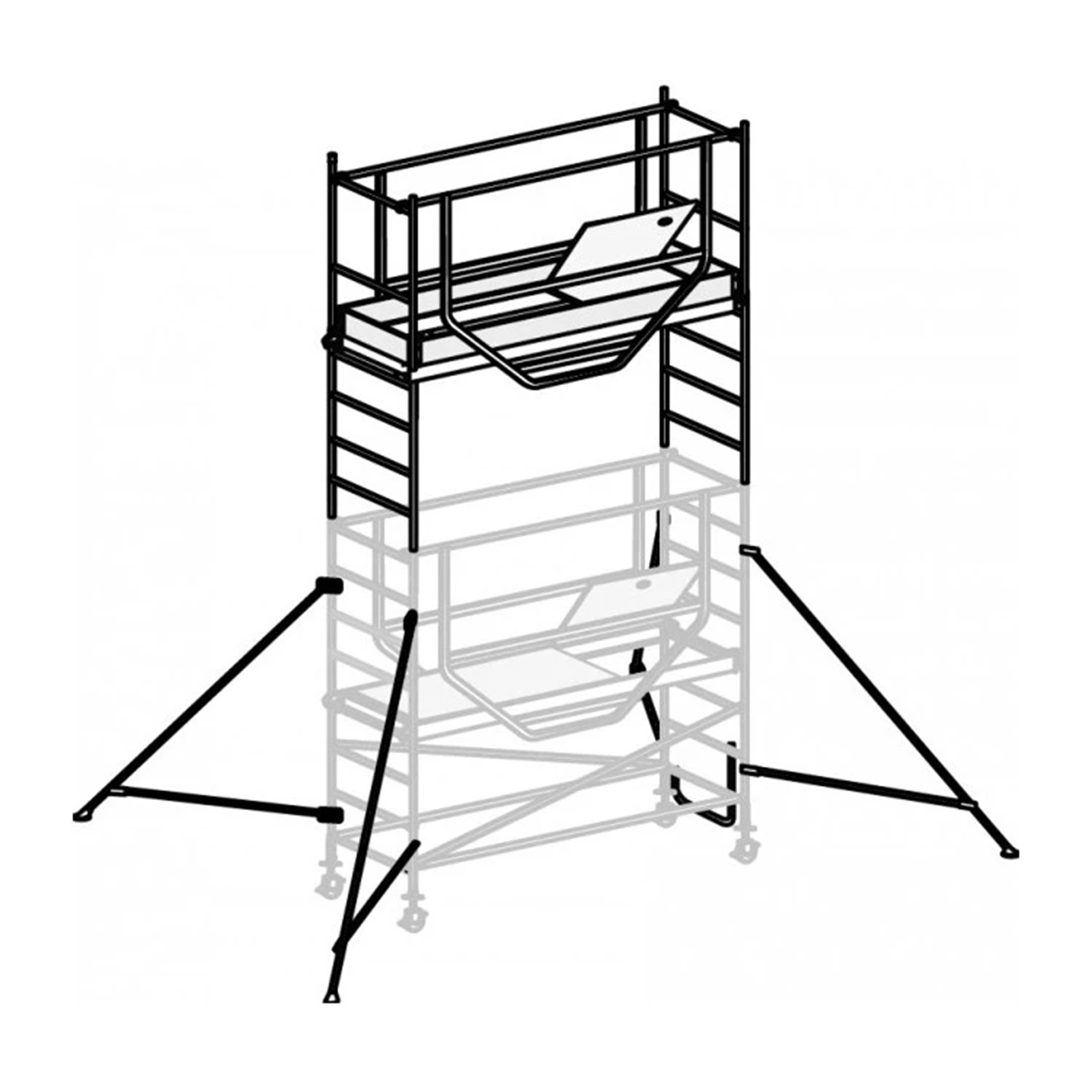 Hymer Fahrgerüst ADVANCED SAFE-T Modul 2 Bühnenlänge 1,58m
