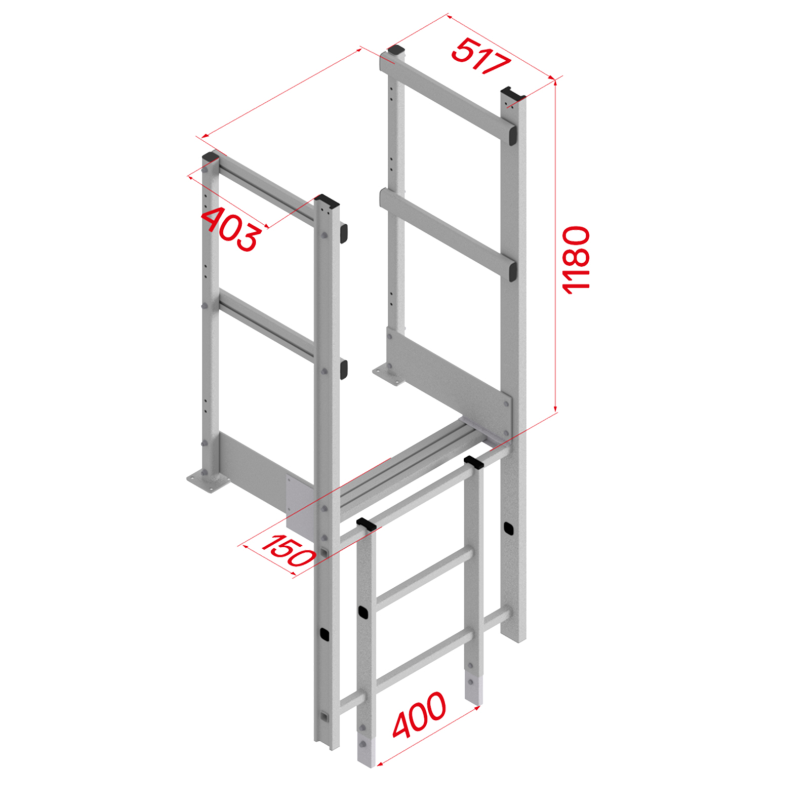 Hymer Ausstieg mit Handlauf 0,56-0,7m Breite