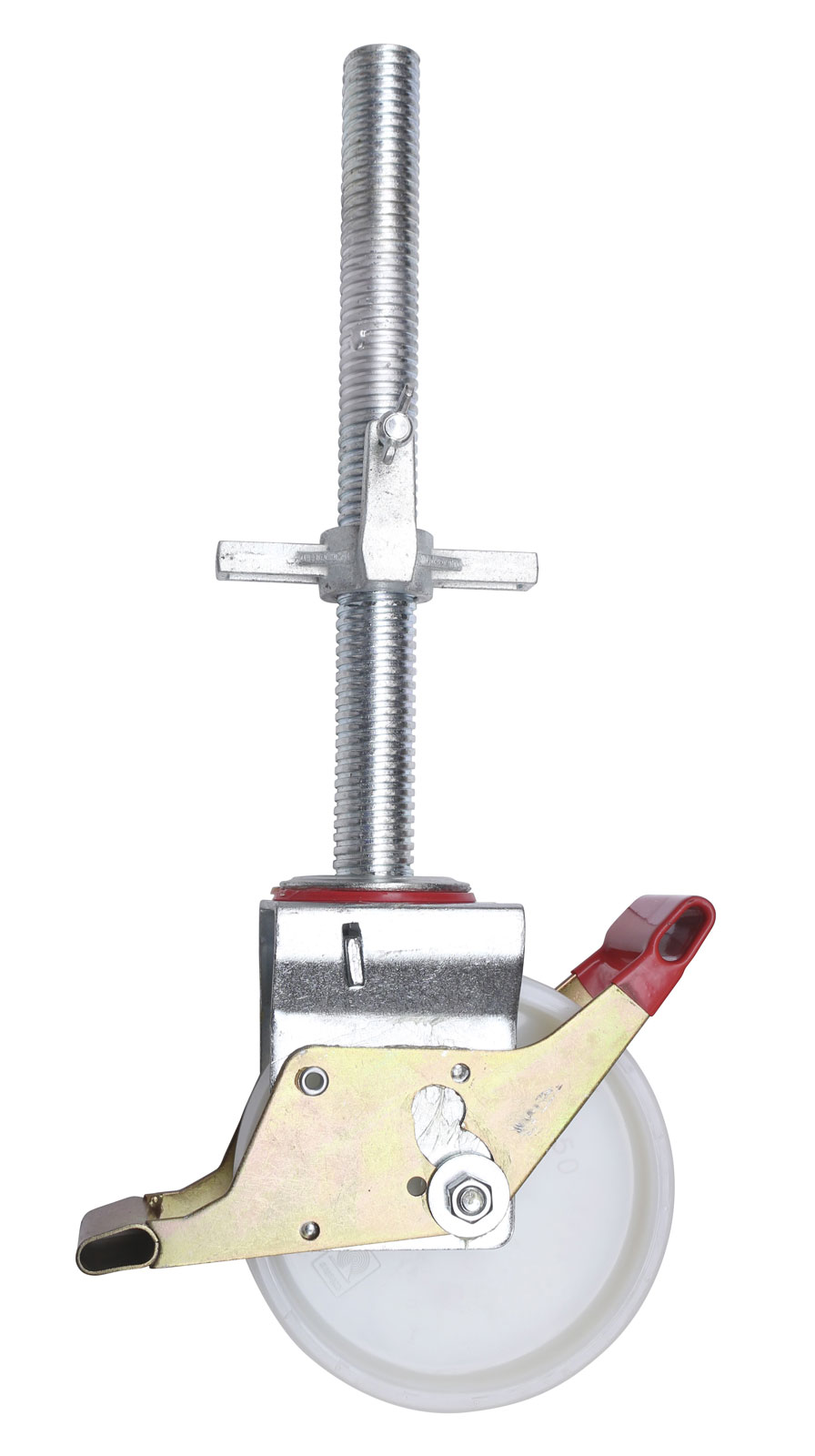 Hymer Einzelteil Gerüst Lenkrolle mit Spindel für Fahrgerüste mit Fahrtraversen 200mm nicht gummiert