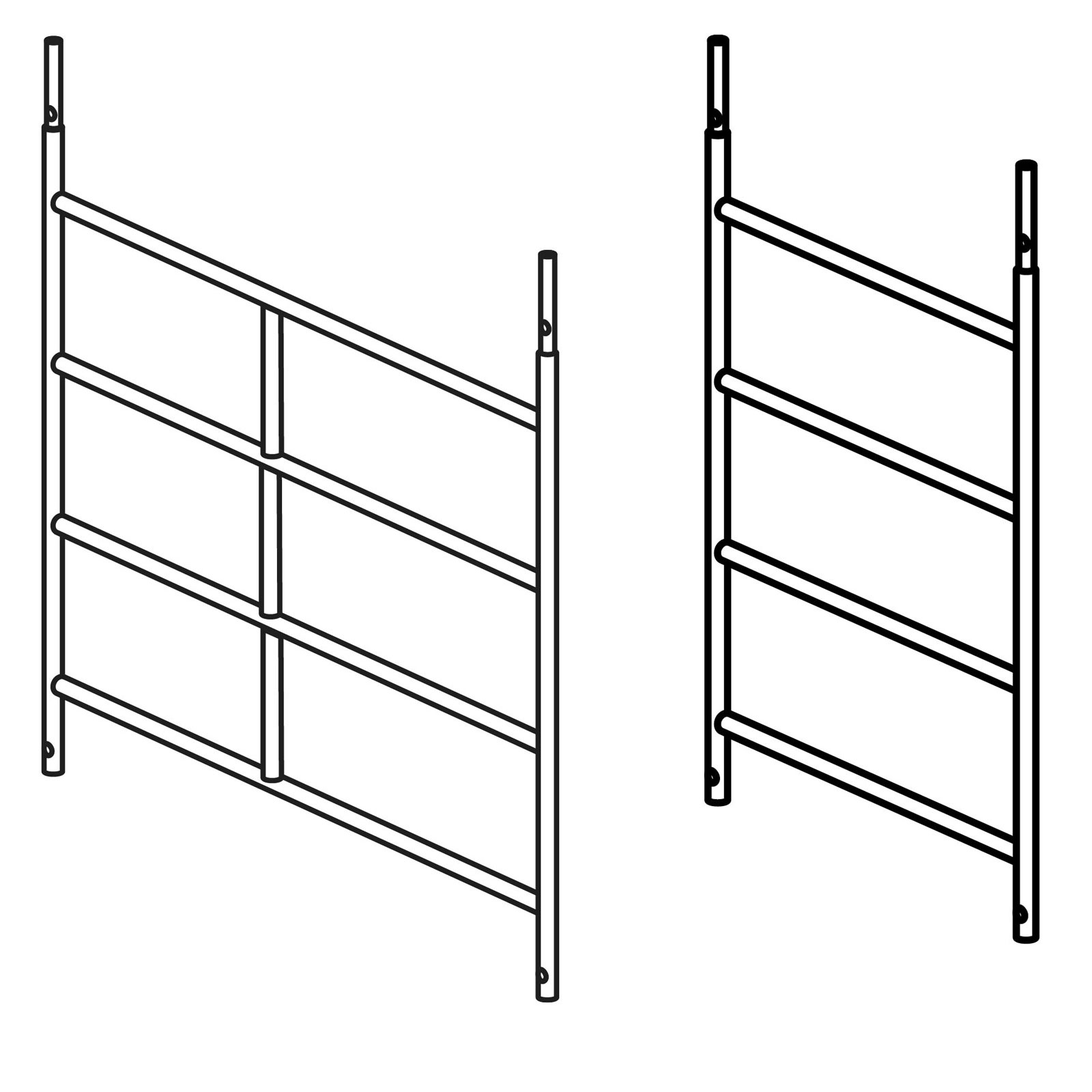 Hymer Einzelteil Fahrgerüst Rahmenteil mit 4 Sprossen