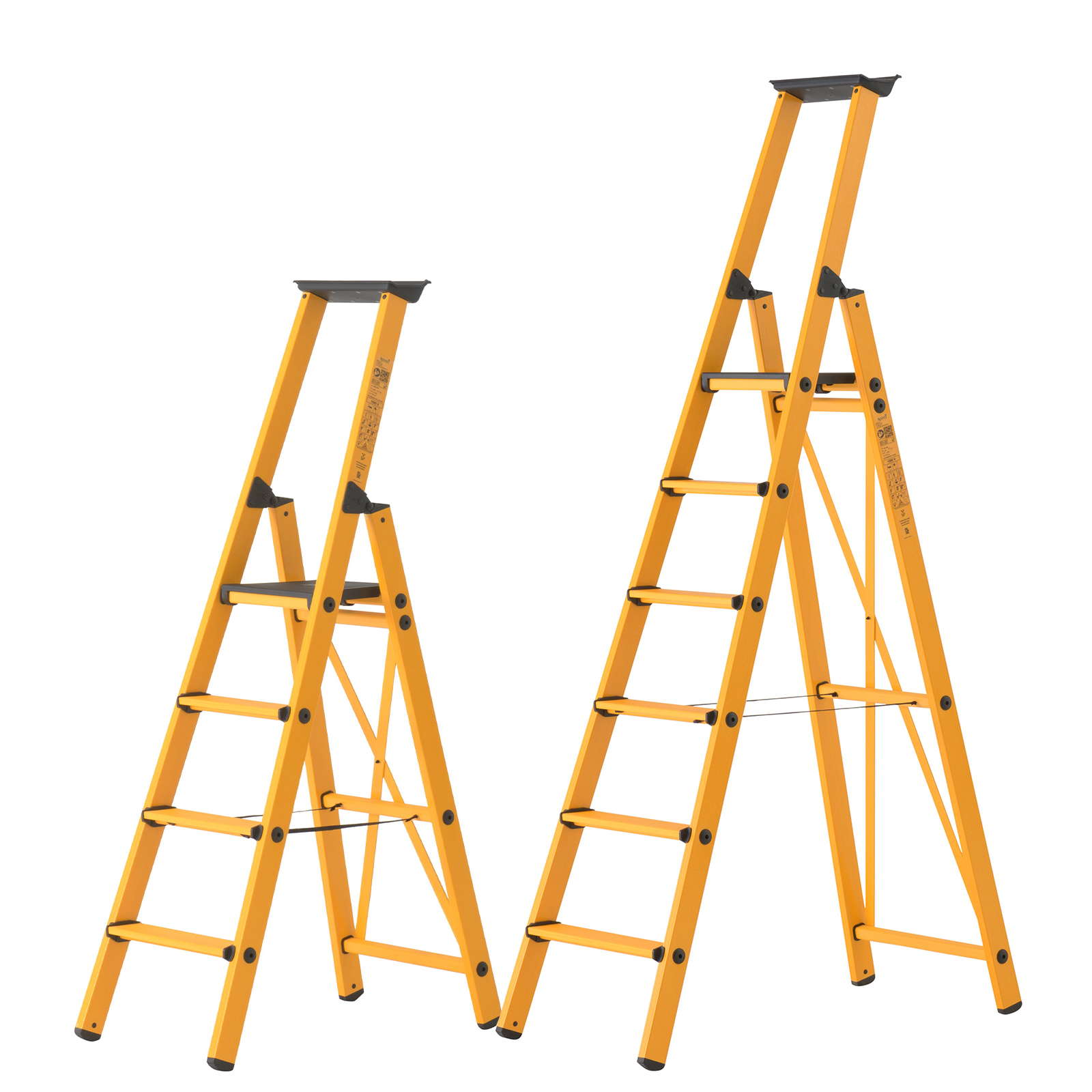 Hymer GFK Stufenstehleiter mit Plattform