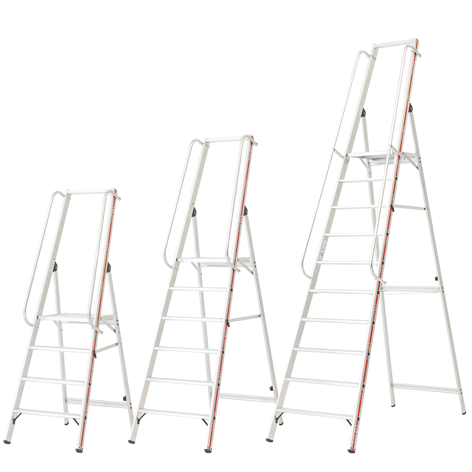 Hymer Plattformleiter mit langem Handlauf