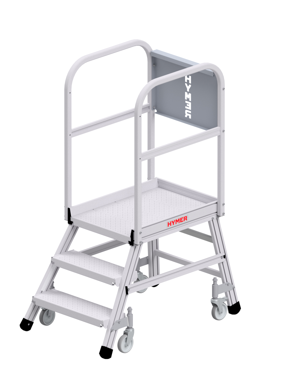 Hymer Podesttreppe 6388 R13 fahrbar einseitig begehbar 3 Stufen