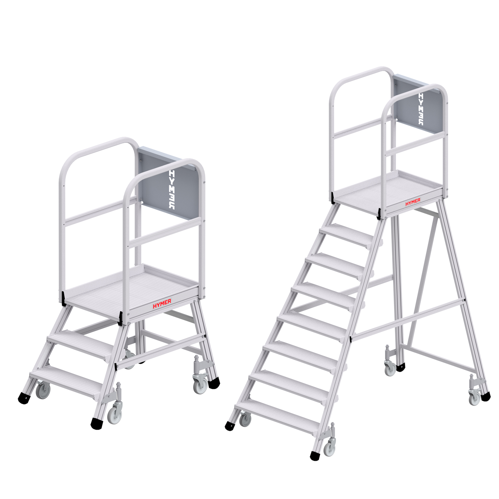 Hymer Podesttreppe 6188 fahrbar einseitig begehbar 3-8 Stufen