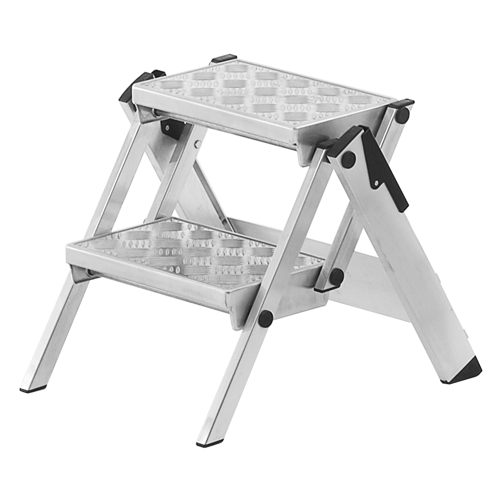 Hymer Sicherheitstreppe 2 Stufen mit geriffeltem Aluminiumbelag ohne Bügel