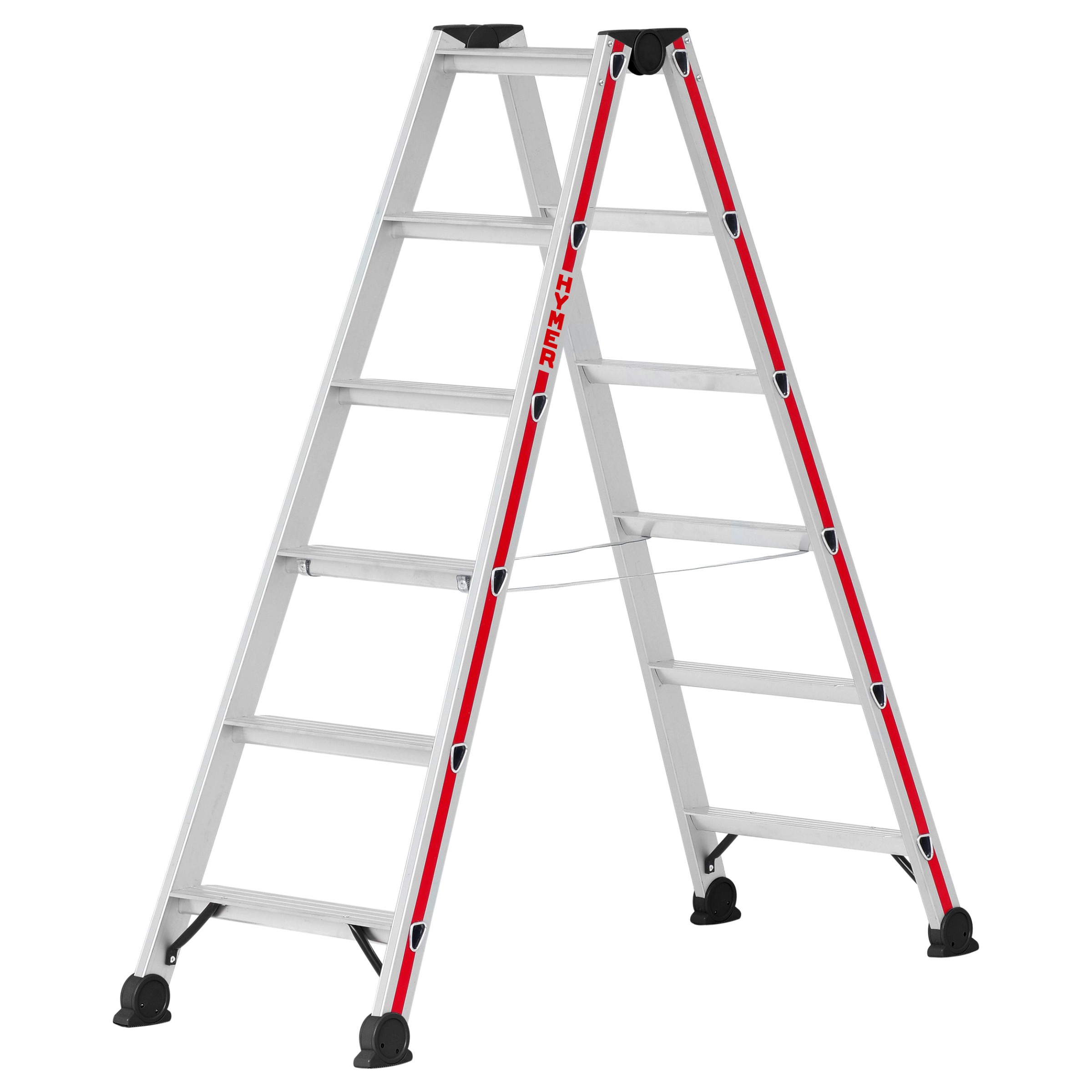 Hymer Stufenstehleiter 2x6 Stufen