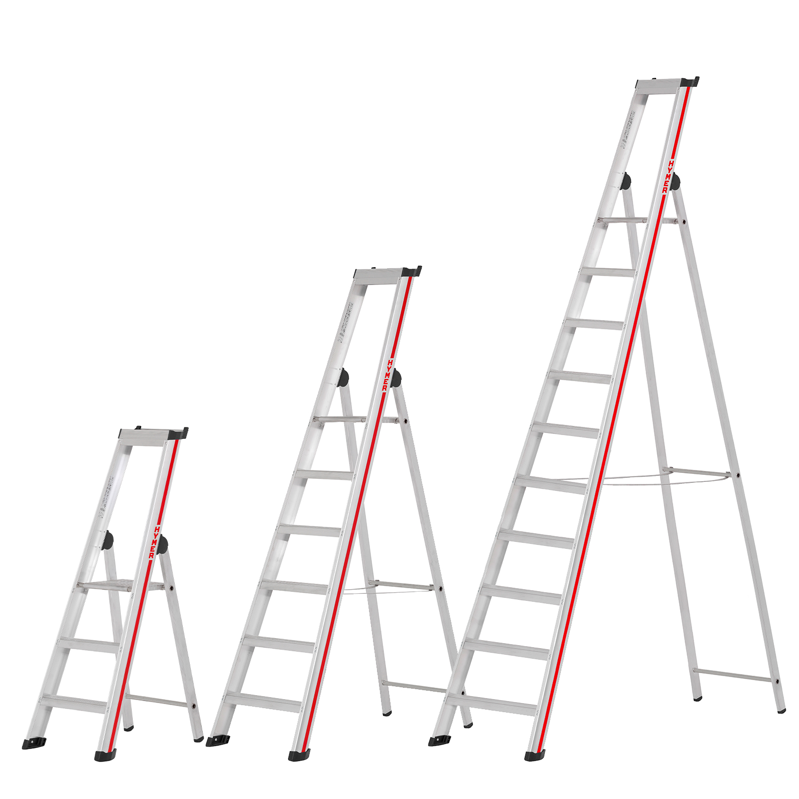 Hymer Stufenstehleiter mit Plattform