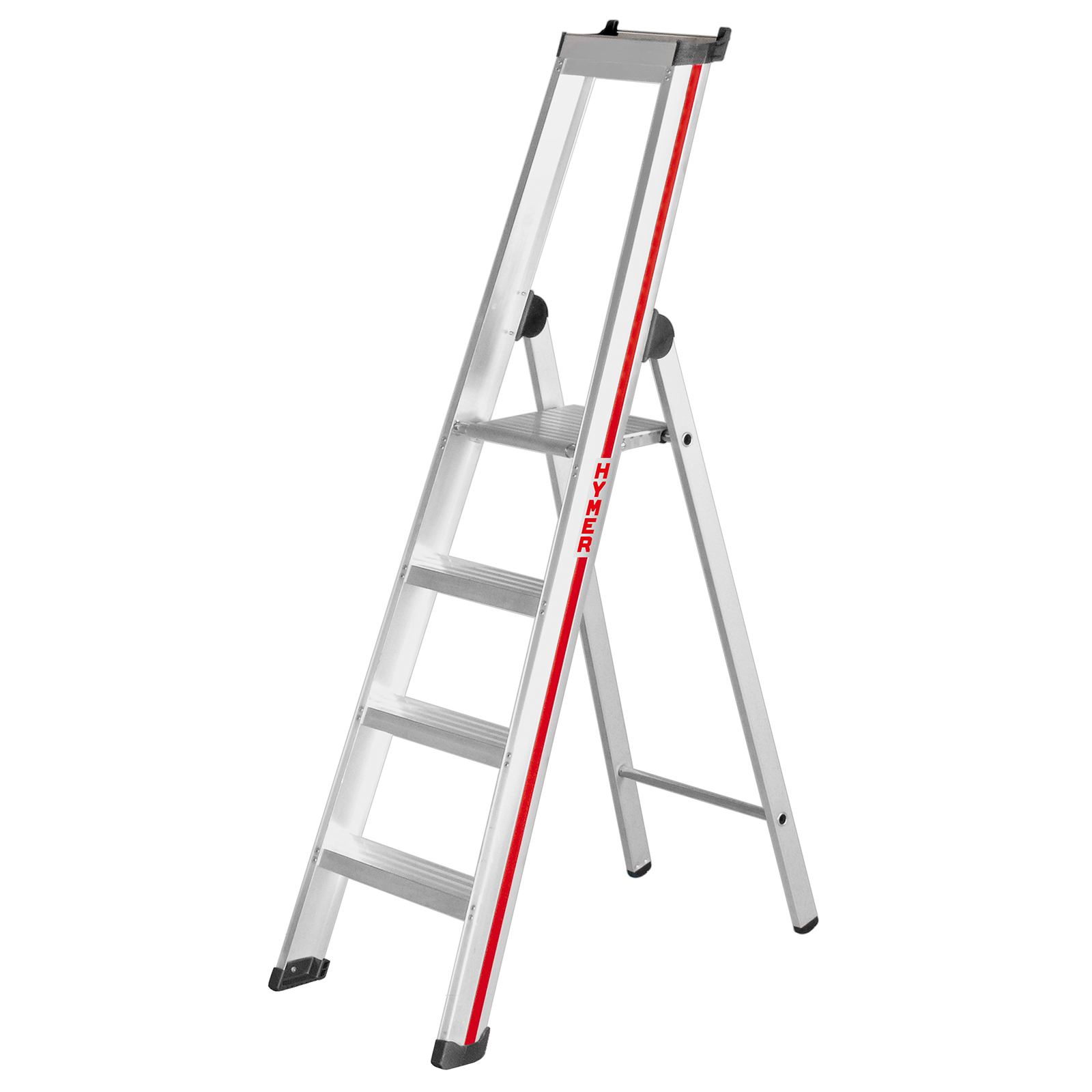 Hymer Stufenstehleiter mit Plattform 4 Stufen