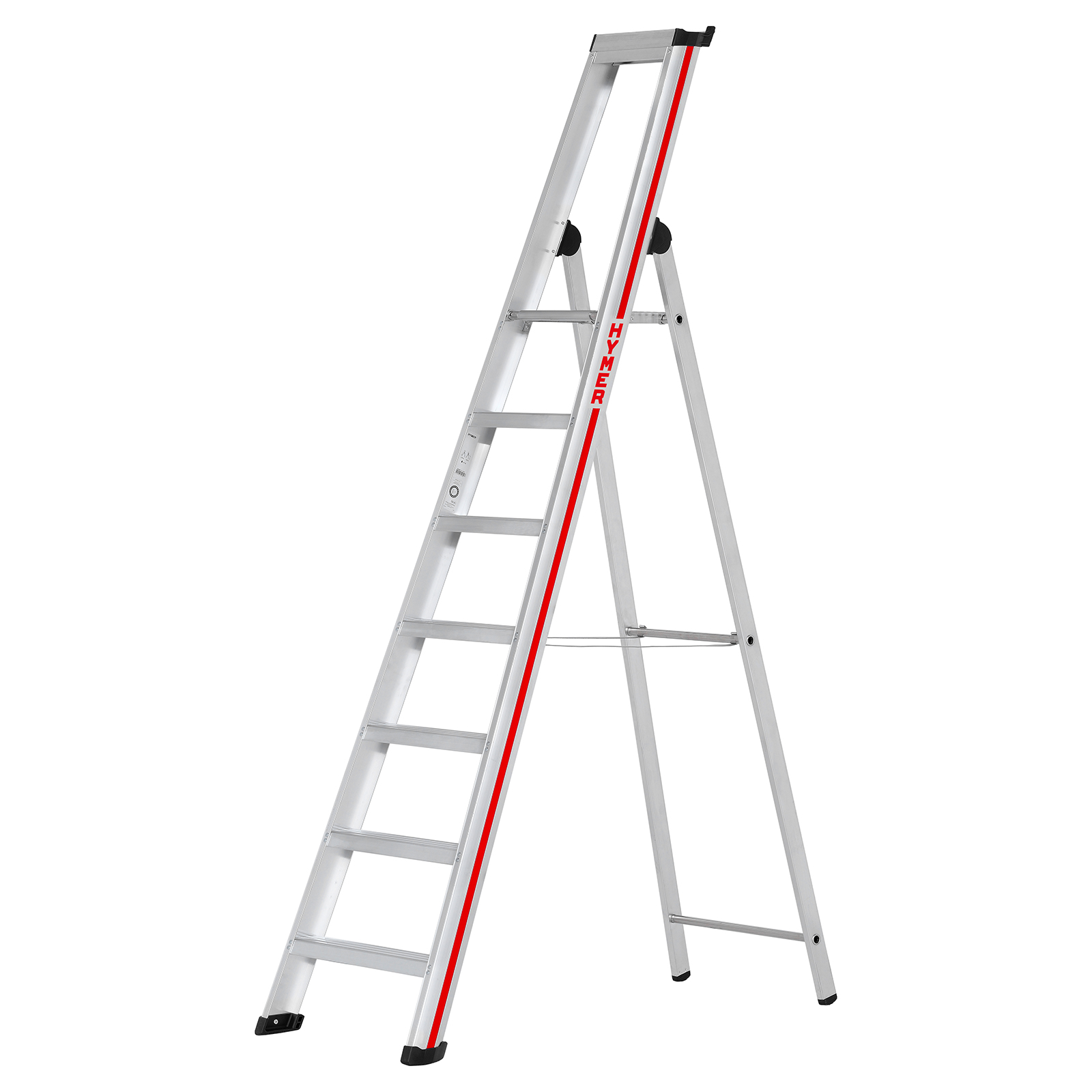 Hymer Stufenstehleiter mit Plattform 7 Stufen