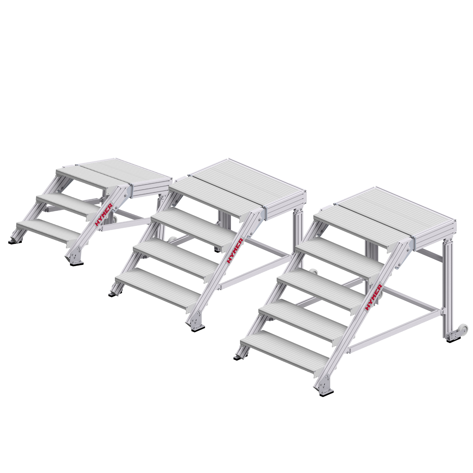 Hymer Treppenpodest mit großflächiger Plattform und 2 Rollen