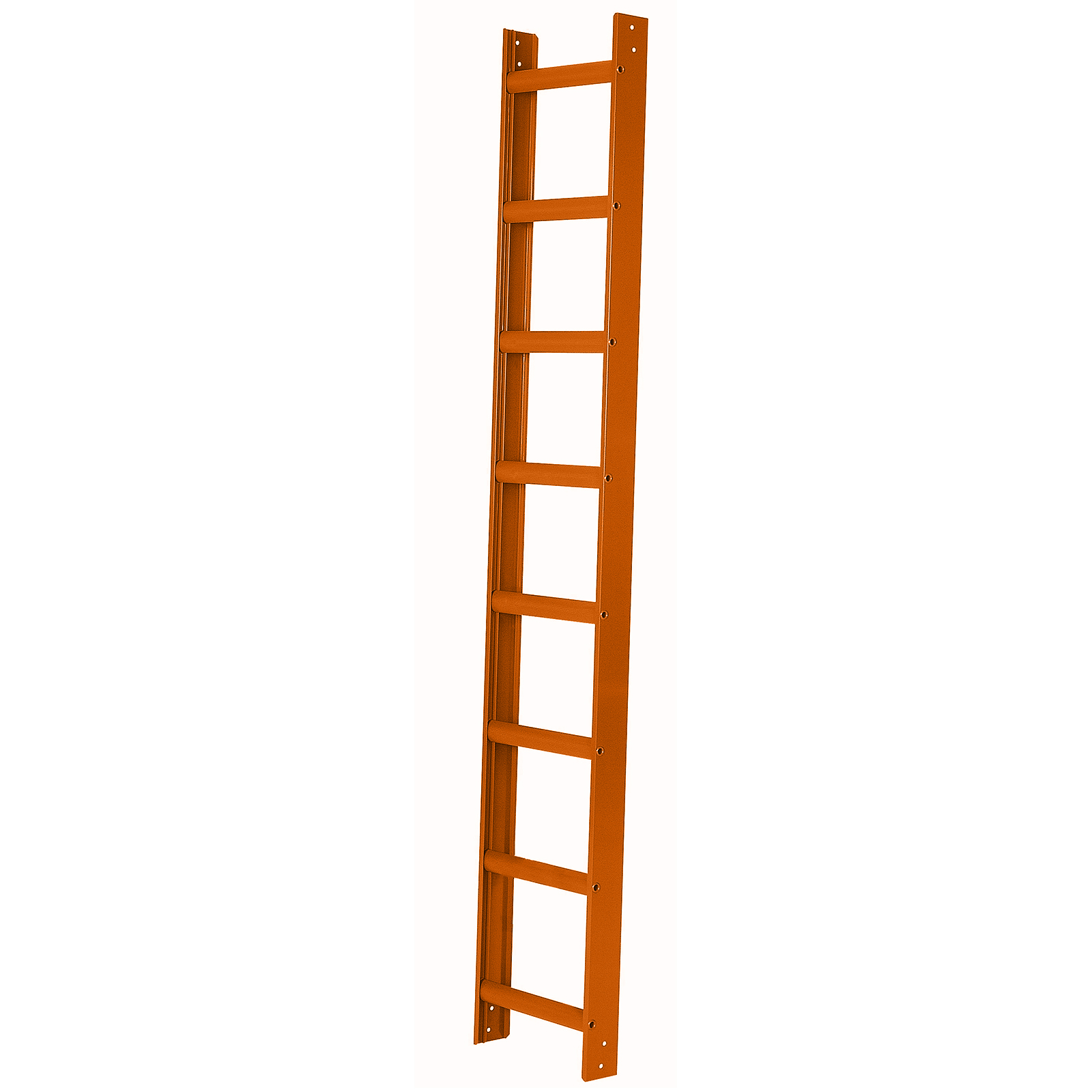 Iller Aluminium Dachleiter mit hochwertiger Pulverbeschichtung 12 Sprossen Ziegelrot