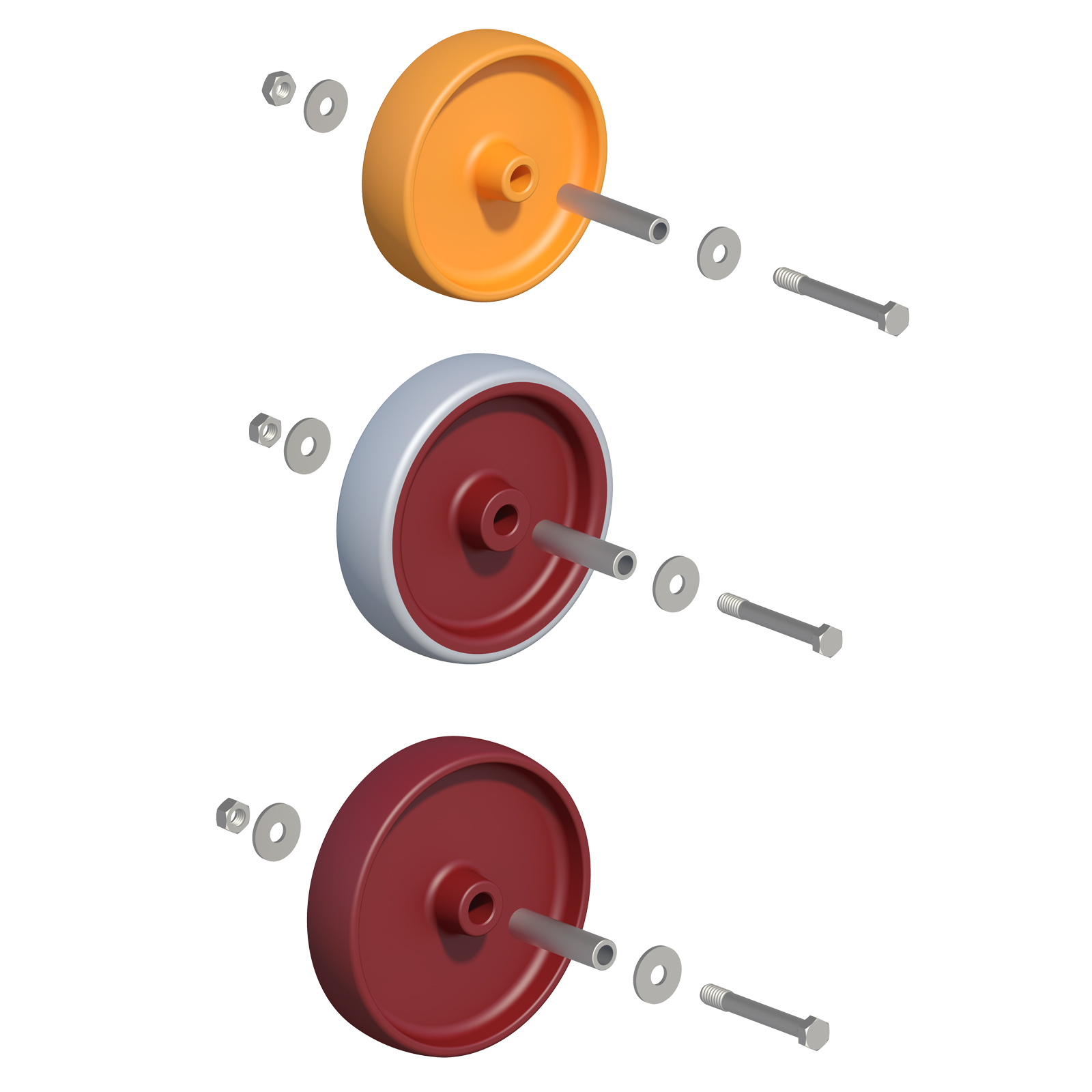 Layher Fahrgerüst Ersatzrad inklusive Achse