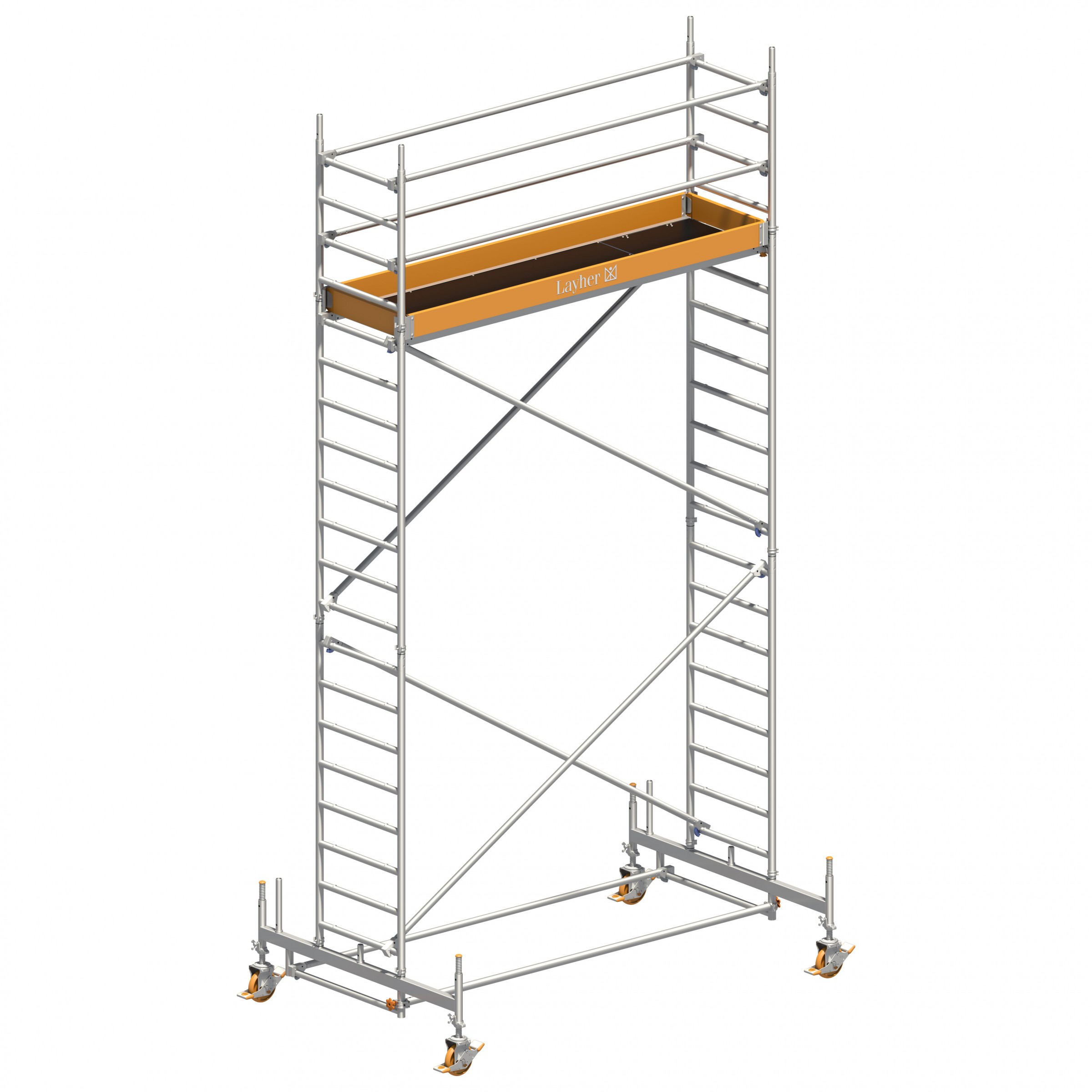 Layher Rollgerüst Uni Standard 6,35m AH (DIN EN 1004:2004)