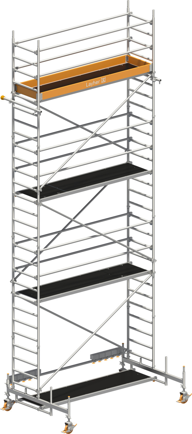 Layher Rollgerüst Uni Standard P2 mit Erweiterung 8.35m AH