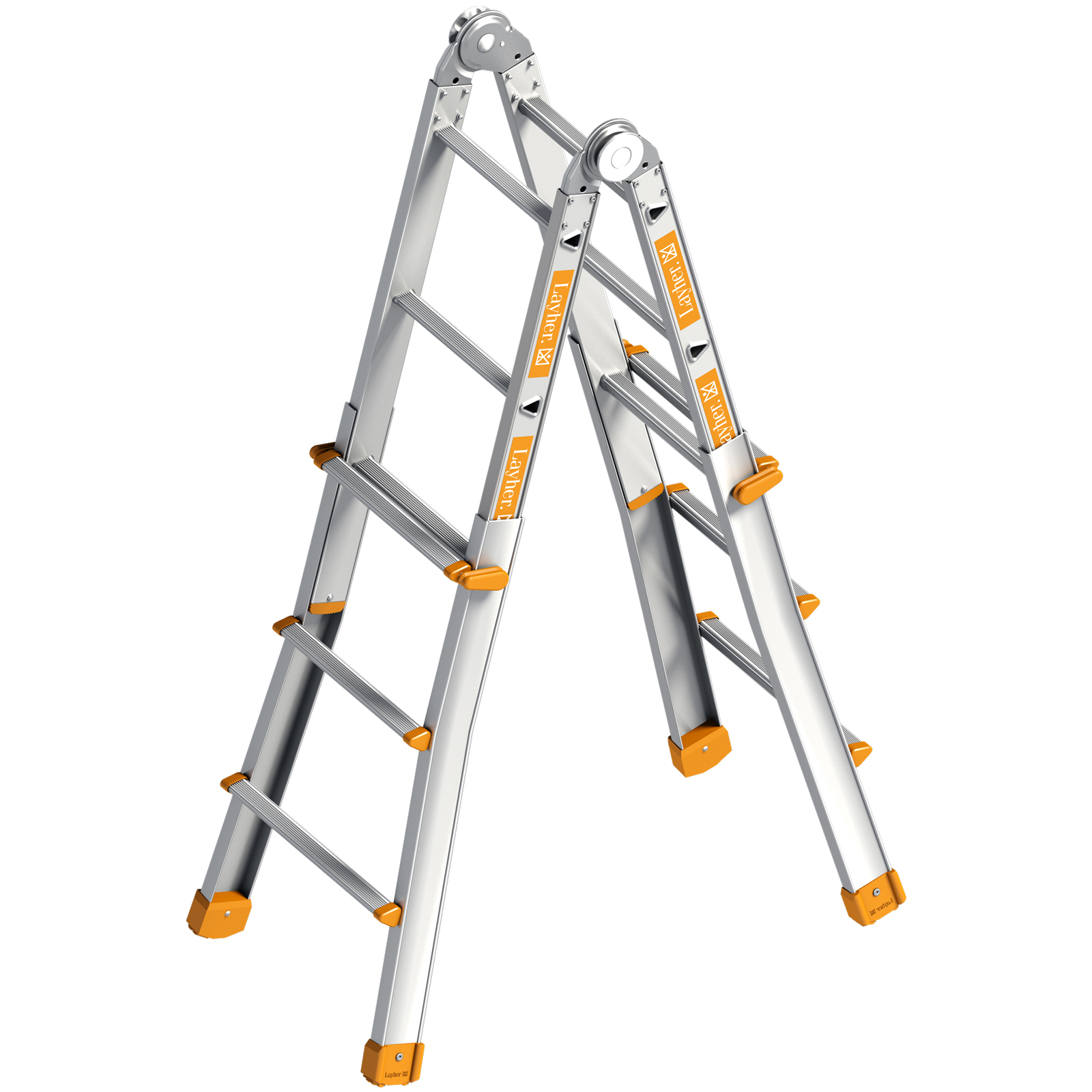 Layher Topic 1058 Teleskopleiter 4x3 Sprossen