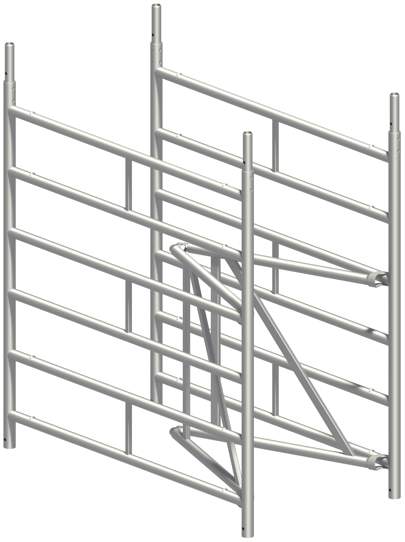 Layher Zifa Grundgerüst ohne Rollen Standleiter 1,50m Breit