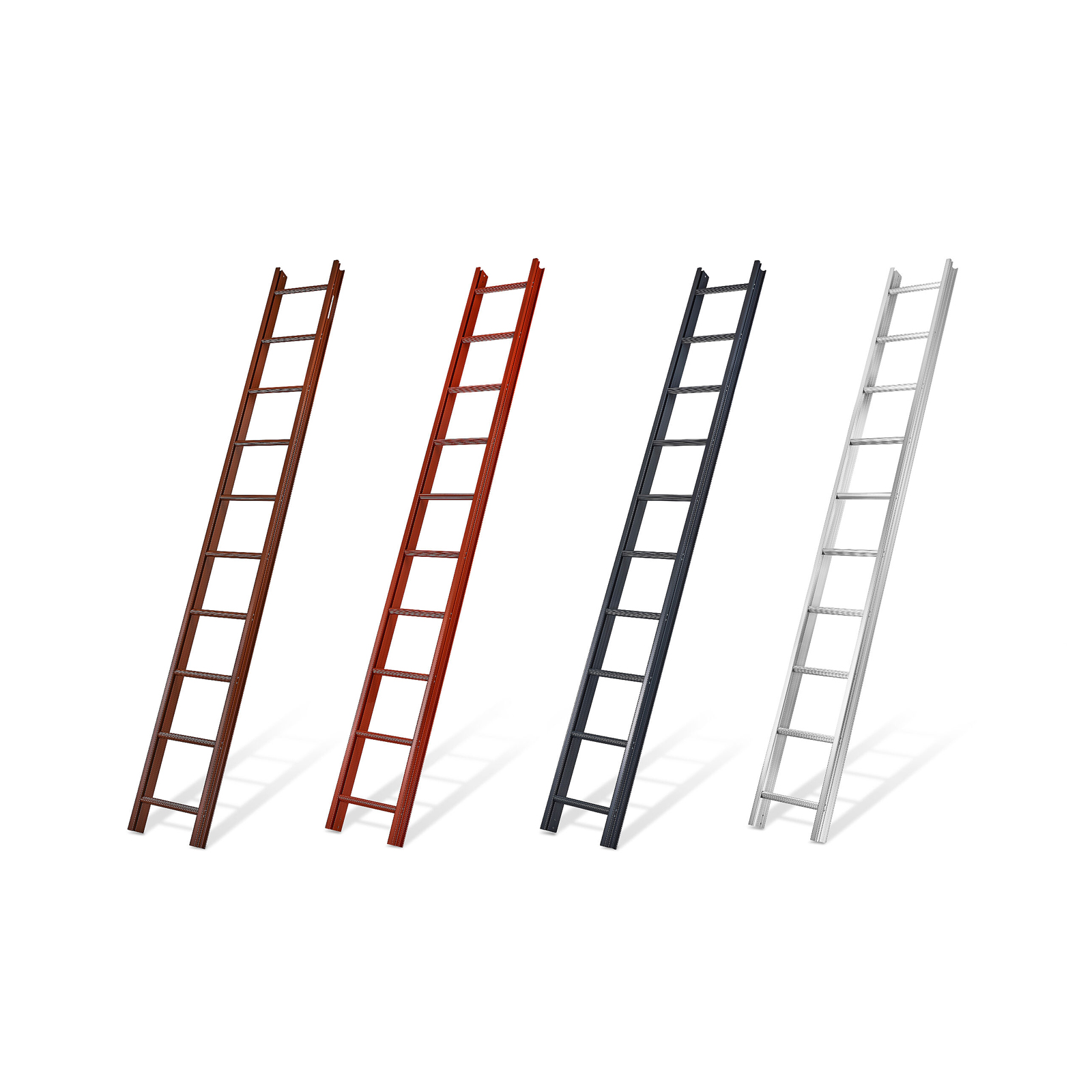 Mauderer Bavaria Aluminium Dachauflegeleiter 995 mit spezieller Dreikantsprossenkontur