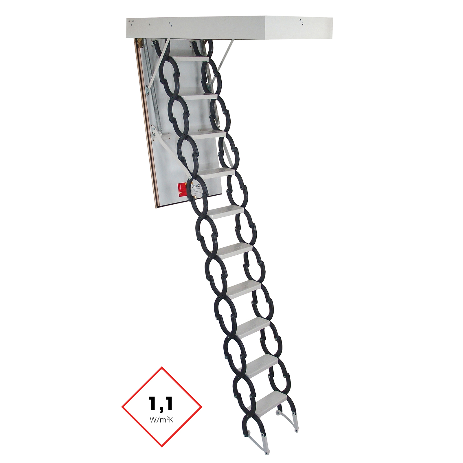 Minka Bodentreppe Elegance mit U-Wert 1,1 W/m2K bis 280cm Raumhöhe