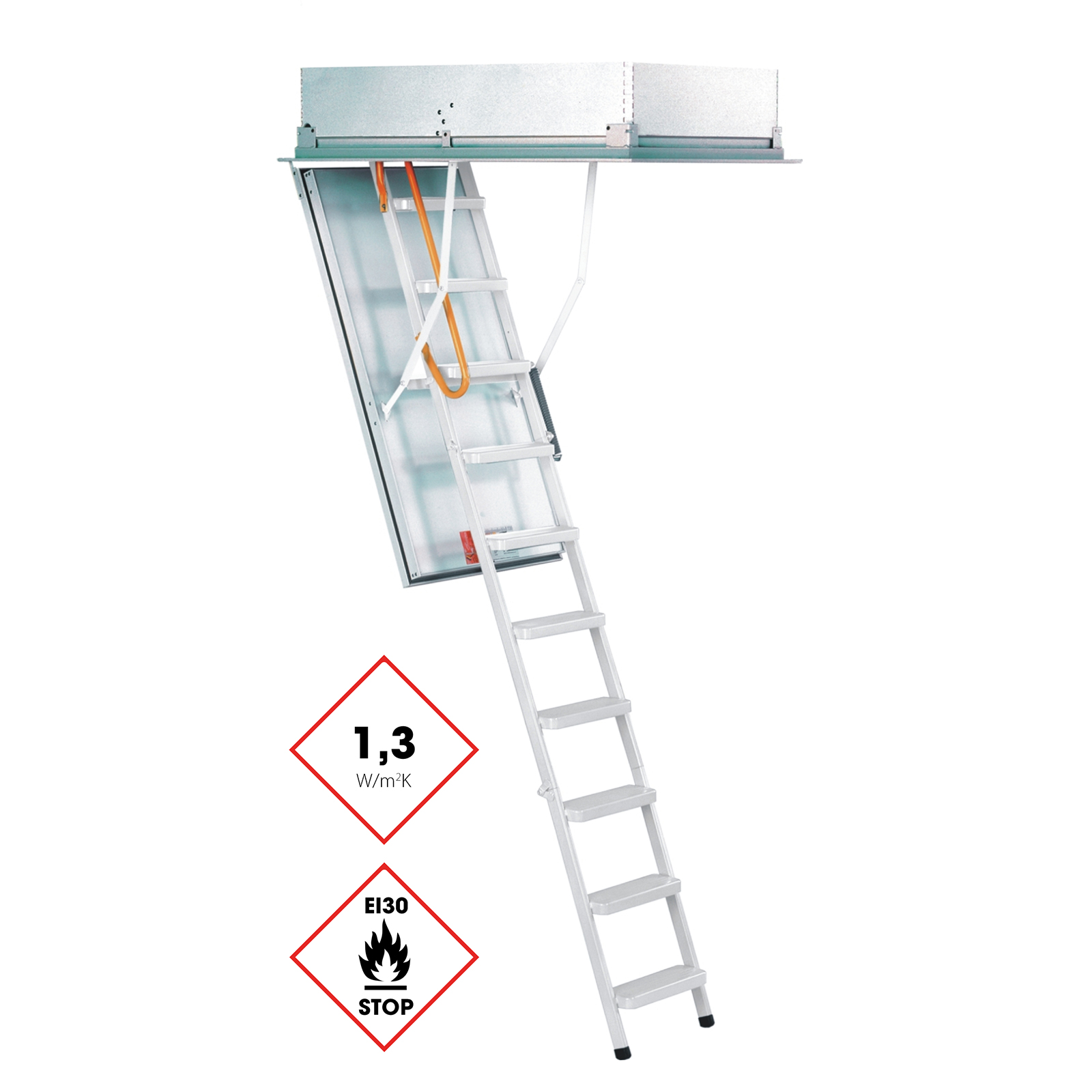 Minka Bodentreppe Type 12 Solid brandhemmend mit U-Wert 0,7-1,3 W/m2K bis 275cm Raumhöhe