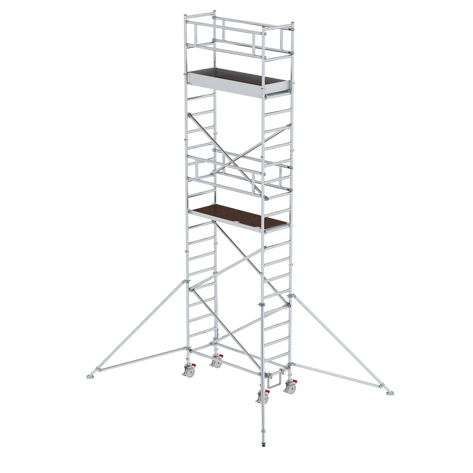MUNK Aluminium-Rollgerüst mit Ausleger 1,80x0,75m Plattform 7,59m AH