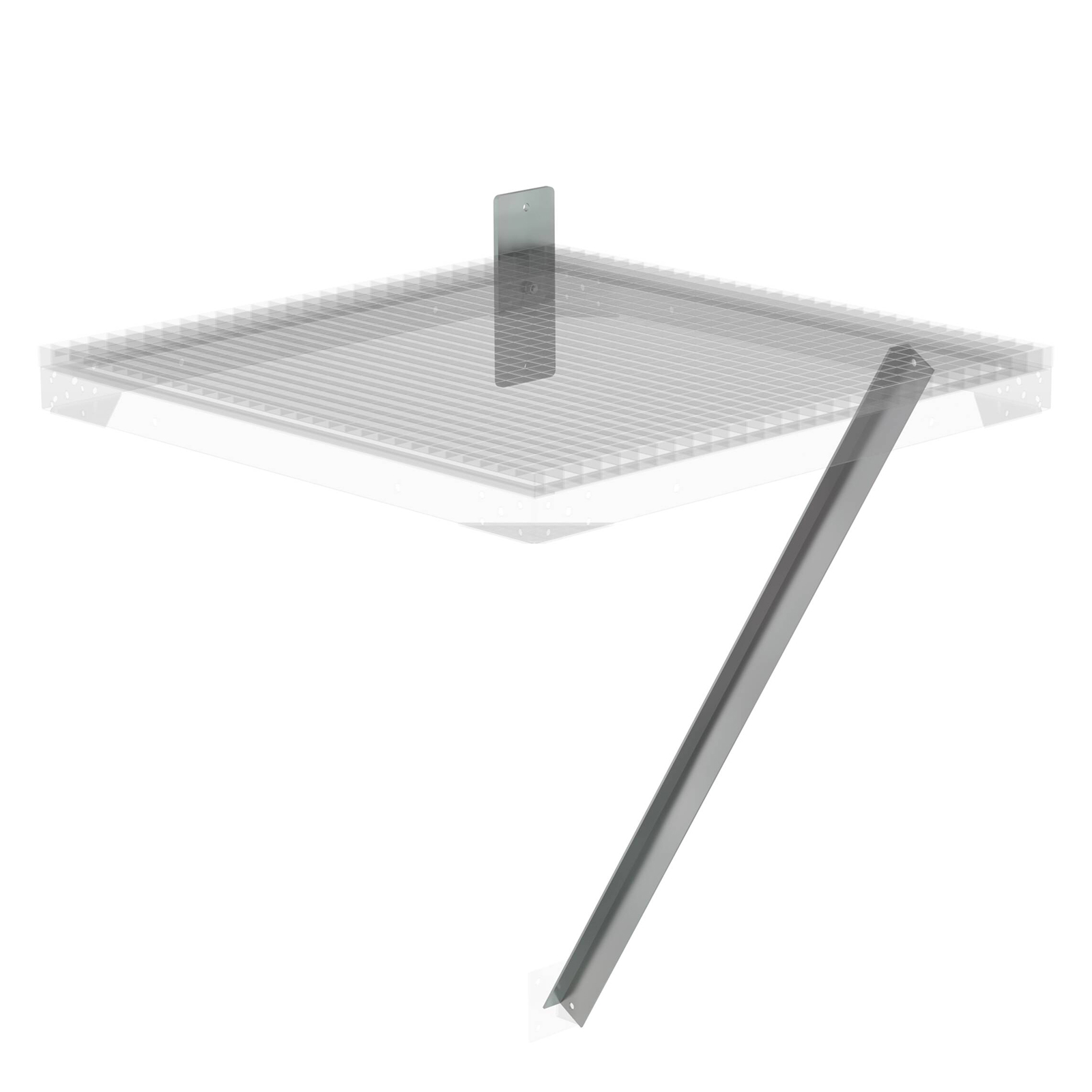 MUNK Flanschplatte und Strebe für Ziegelmauerwerk 1000mm Tiefe