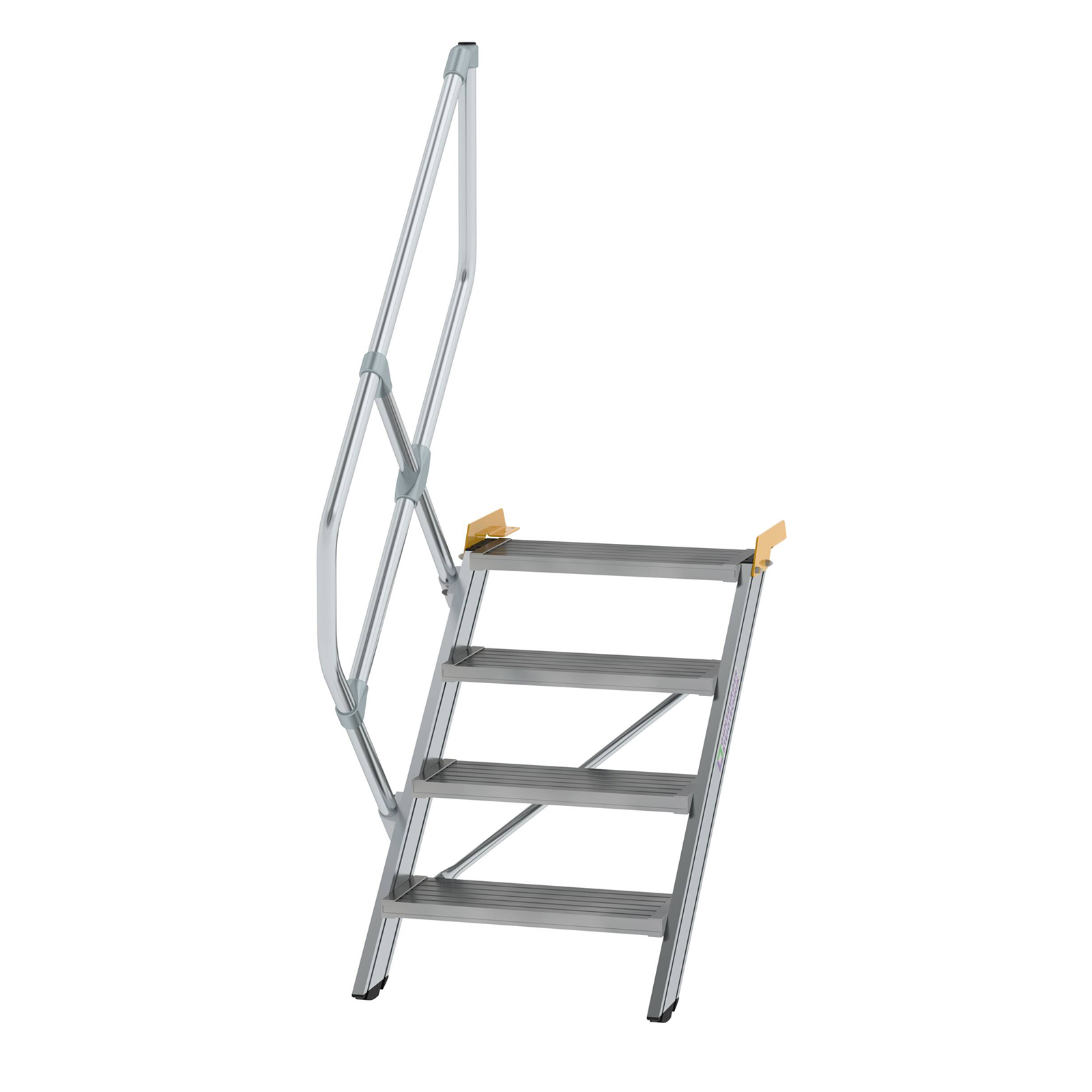 MUNK Treppe 45°  inkl. einen Handlauf, 600mm Stufenbreite, 4 Stufen