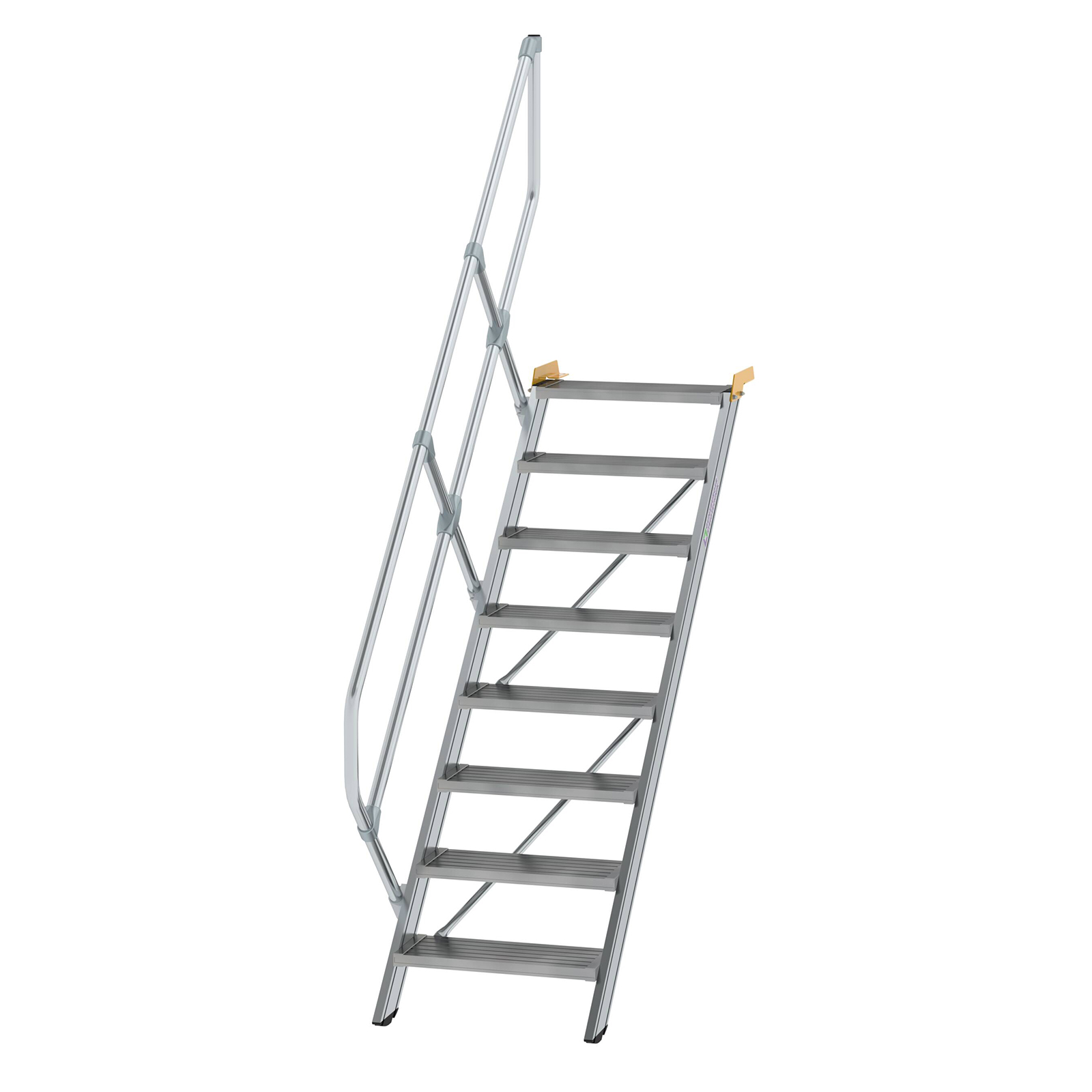 MUNK Treppe 45°  inkl. einen Handlauf, 600mm Stufenbreite, 8 Stufen