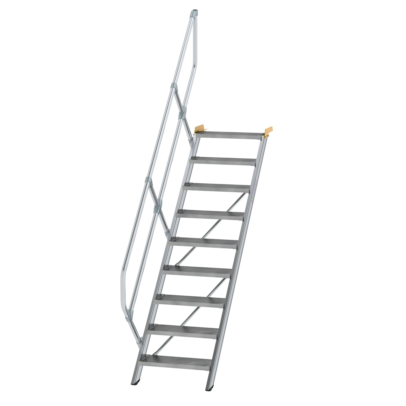 MUNK Treppe 45°  inkl. einen Handlauf, 600mm Stufenbreite, 9 Stufen