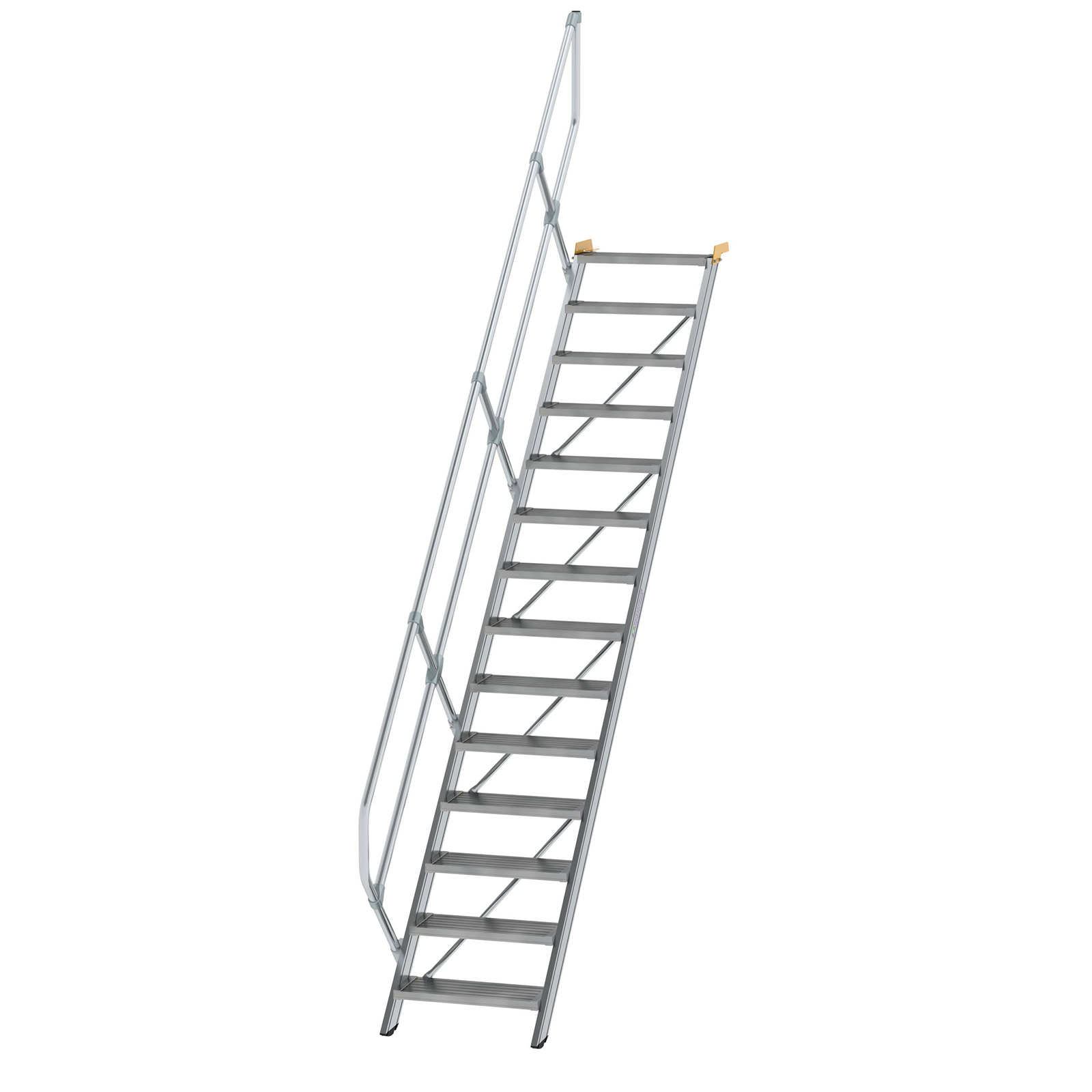 MUNK Treppe 45°  inkl. einen Handlauf, 600mm Stufenbreite, 14 Stufen