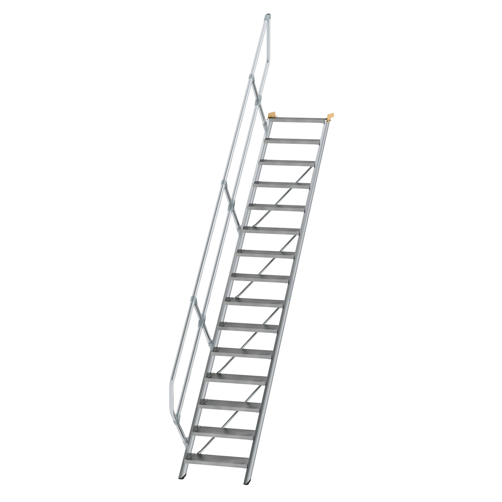 MUNK Treppe 45°  inkl. einen Handlauf, 600mm Stufenbreite, 15 Stufen