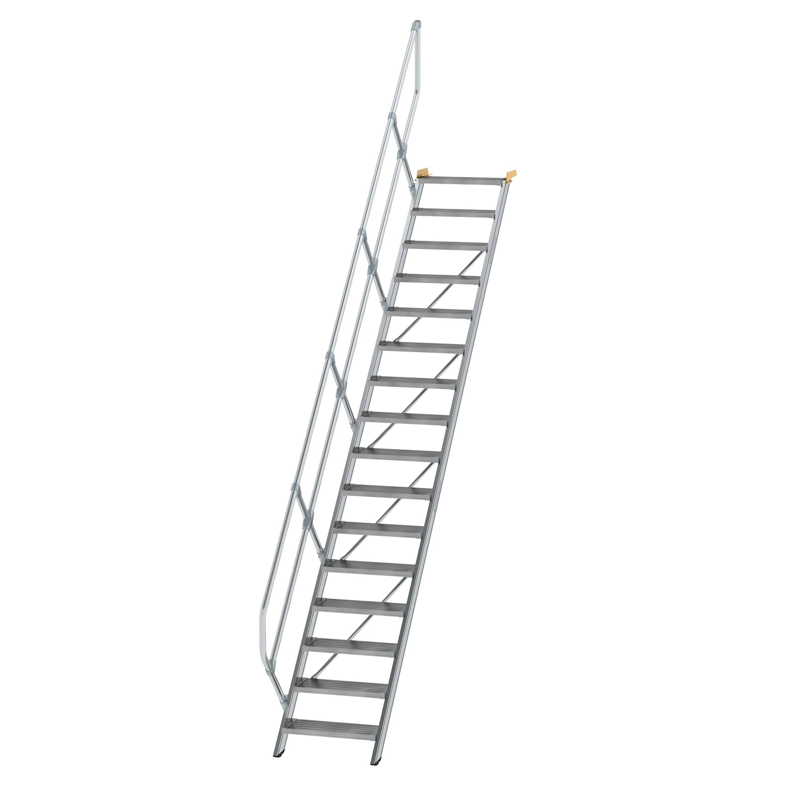 MUNK Treppe 45°  inkl. einen Handlauf, 600mm Stufenbreite, 16 Stufen