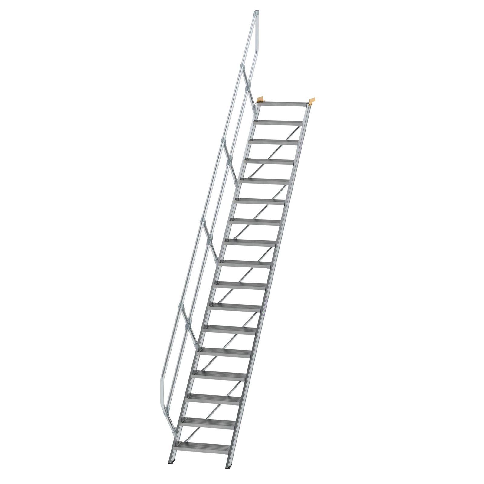 MUNK Treppe 45°  inkl. einen Handlauf, 600mm Stufenbreite, 17 Stufen
