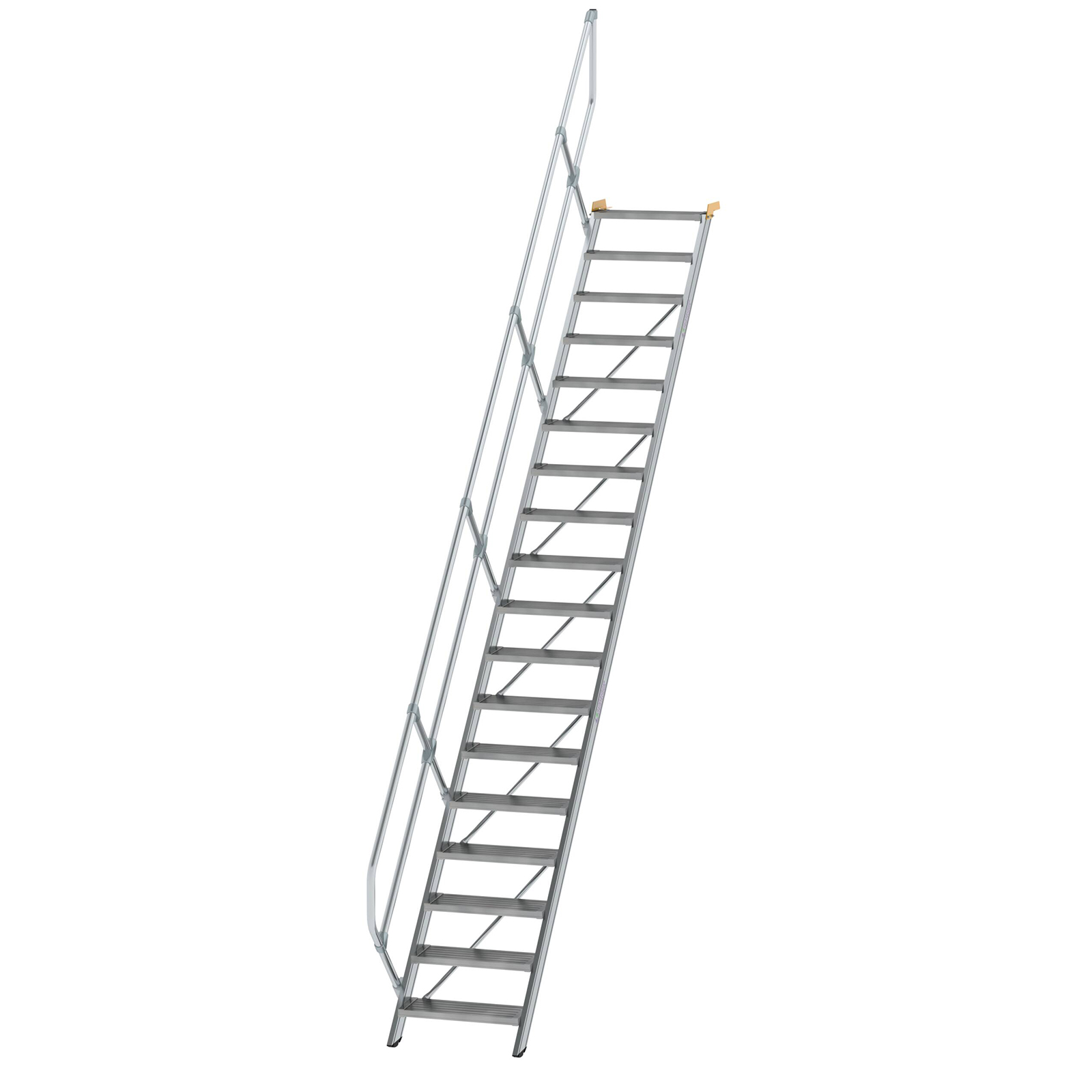 MUNK Treppe 45°  inkl. einen Handlauf, 600mm Stufenbreite, 18 Stufen