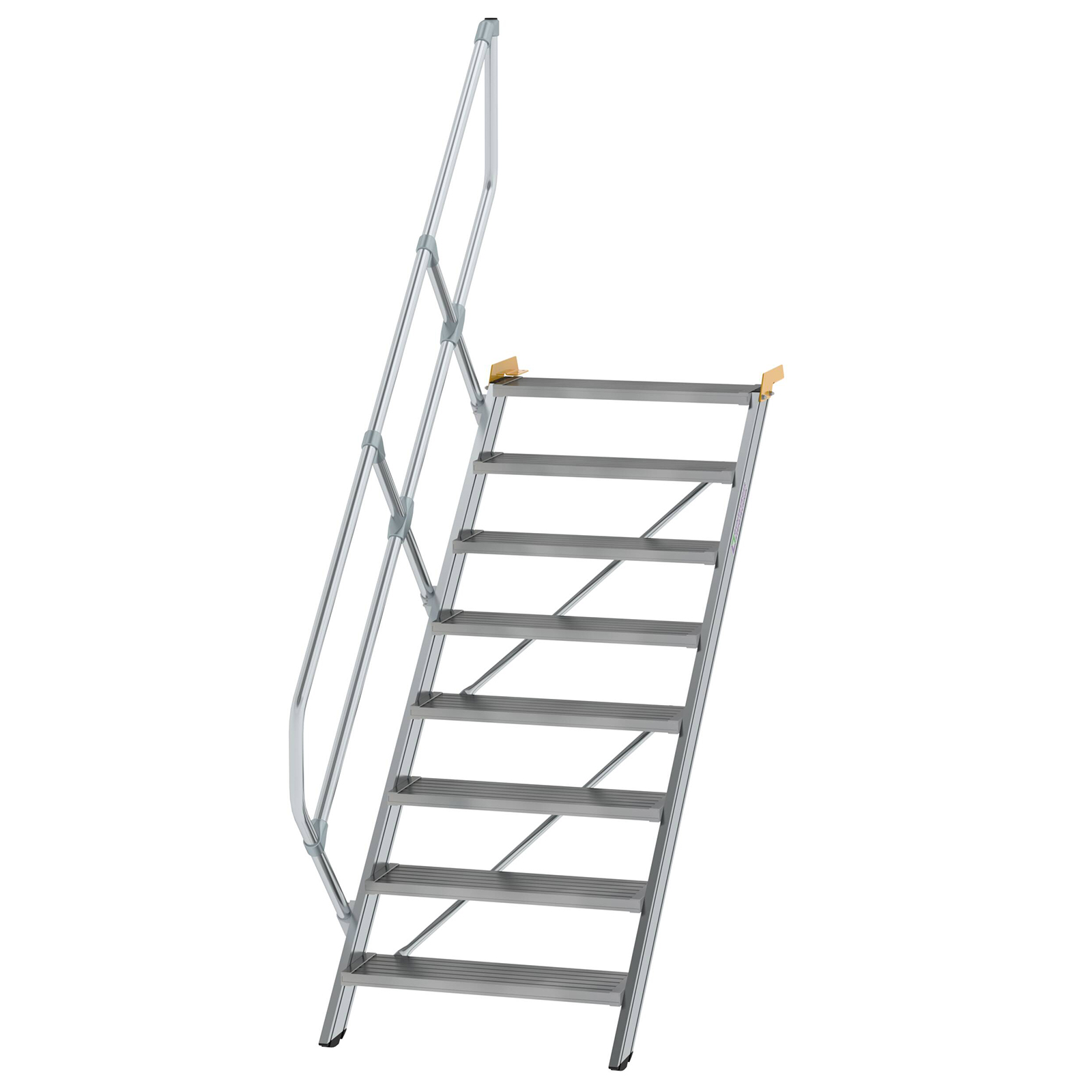 MUNK Treppe 45°  inkl. einen Handlauf, 800mm Stufenbreite, 8 Stufen
