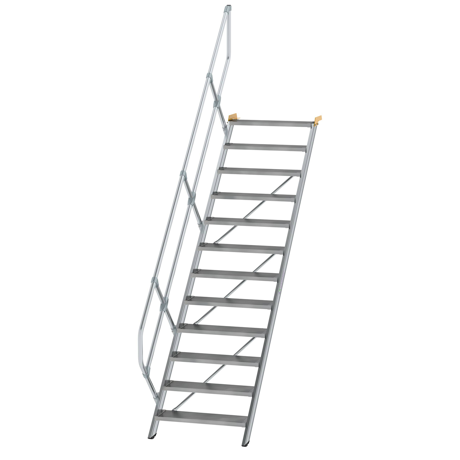 MUNK Treppe 45°  inkl. einen Handlauf, 800mm Stufenbreite, 12 Stufen