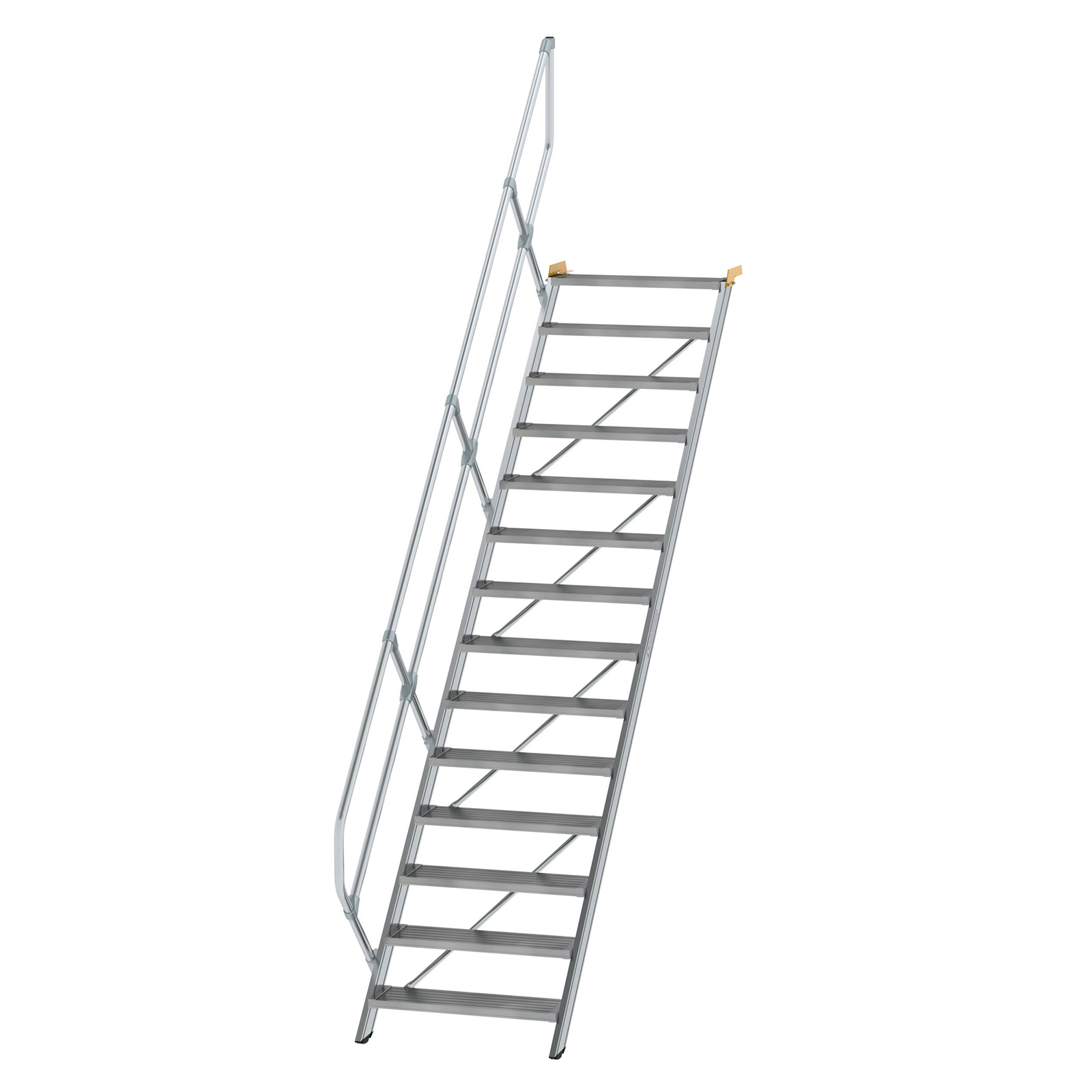 MUNK Treppe 45°  inkl. einen Handlauf, 800mm Stufenbreite, 14 Stufen