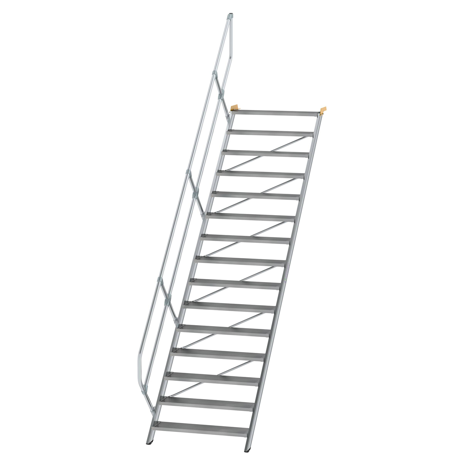MUNK Treppe 45°  inkl. einen Handlauf, 1000mm Stufenbreite, 15 Stufen