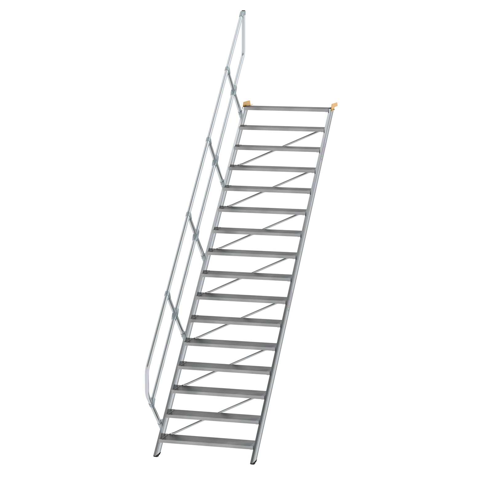 MUNK Treppe 45°  inkl. einen Handlauf, 1000mm Stufenbreite, 16 Stufen