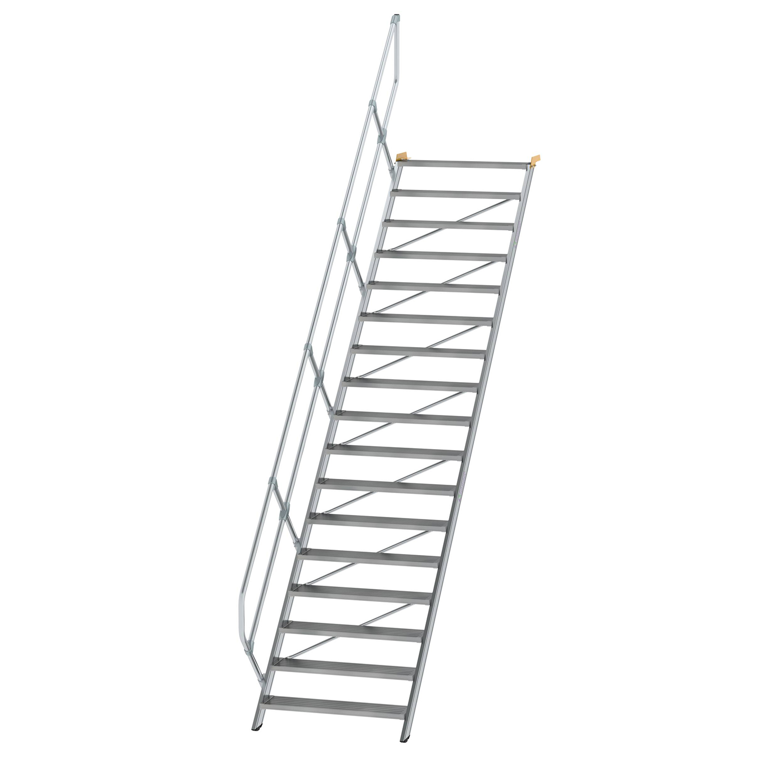 MUNK Treppe 45°  inkl. einen Handlauf, 1000mm Stufenbreite, 17 Stufen