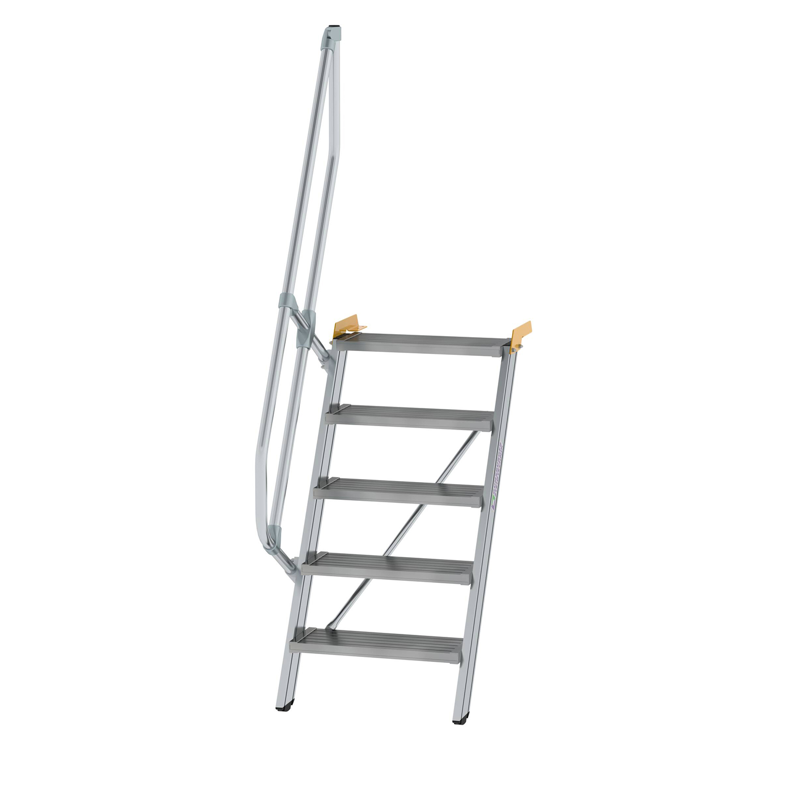 MUNK Treppe 60°  inkl. einen Handlauf, 600mm Stufenbreite, 5 Stufen