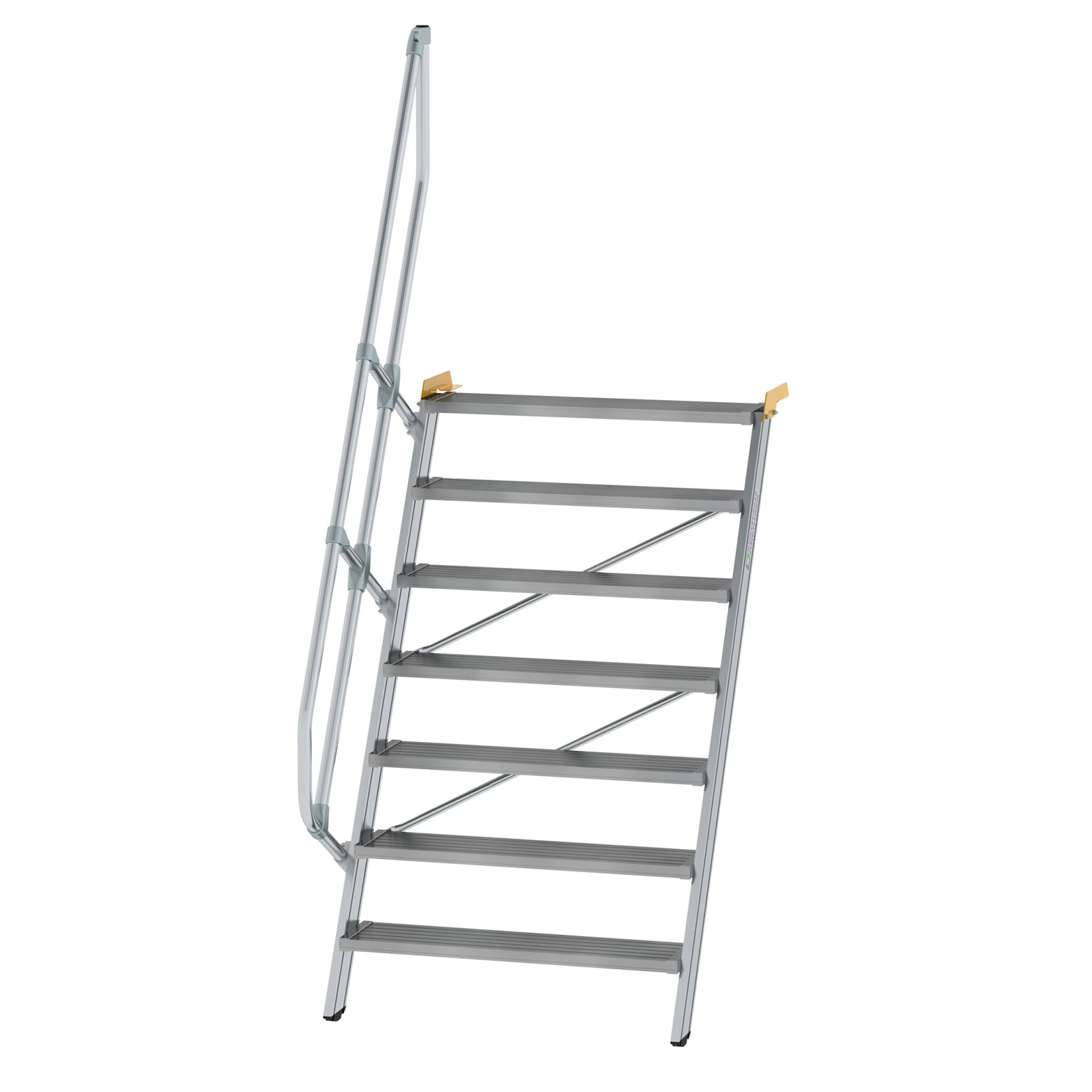 MUNK Treppe 60°  inkl. einen Handlauf, 1000mm Stufenbreite, 7 Stufen