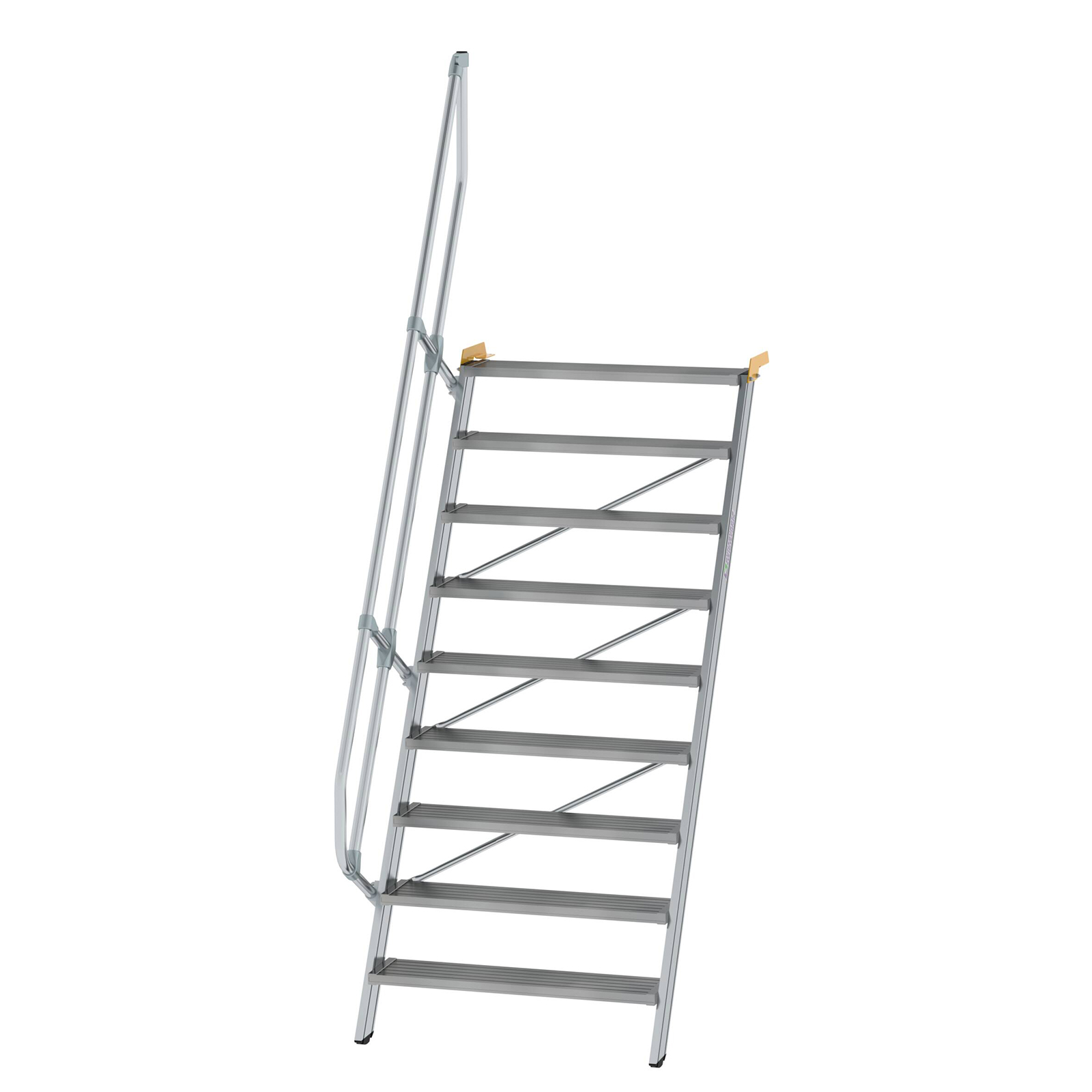 MUNK Treppe 60°  inkl. einen Handlauf, 1000mm Stufenbreite, 9 Stufen