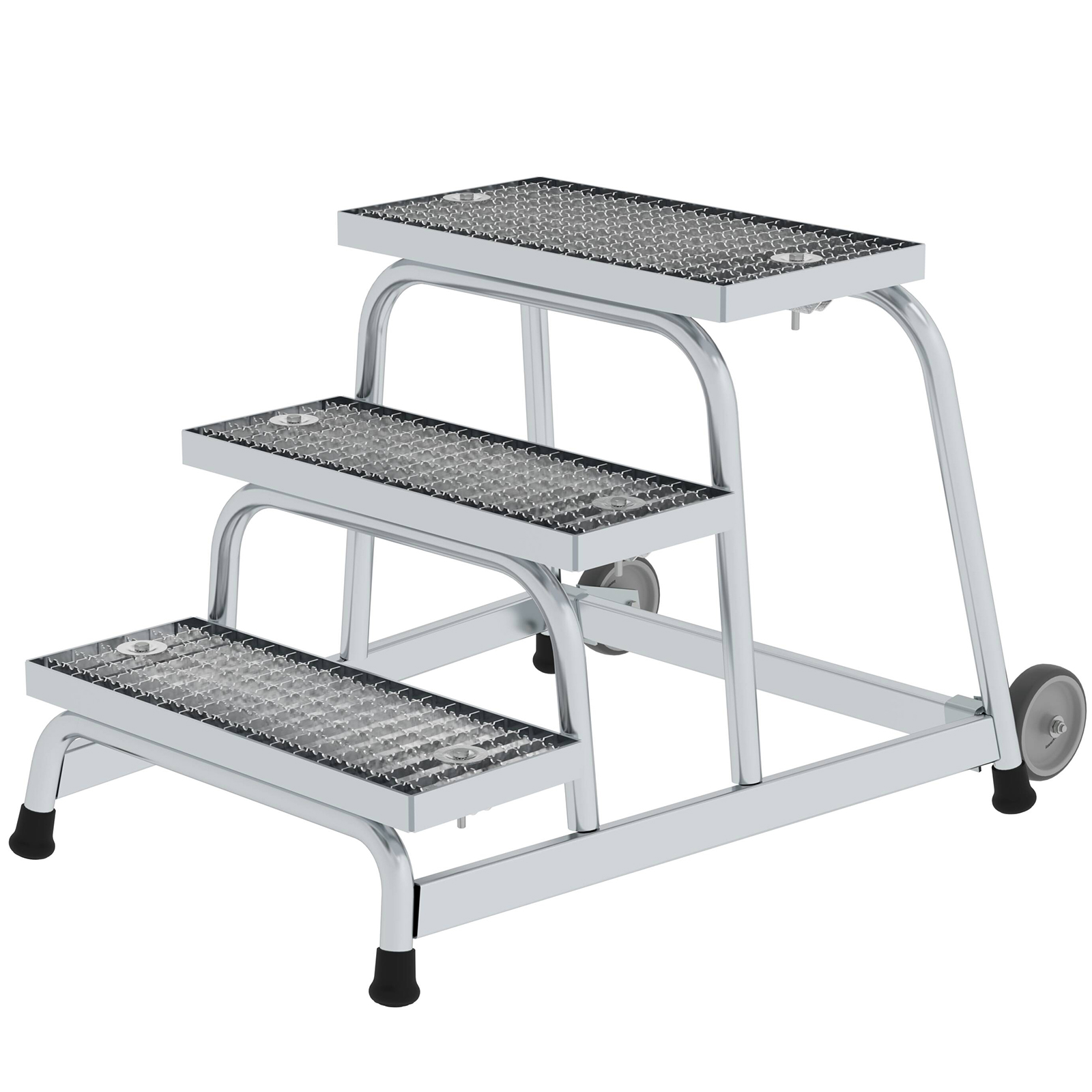 MUNK Arbeitspodest fahrbar mit Stahl-Gitterrost 3 Stufen