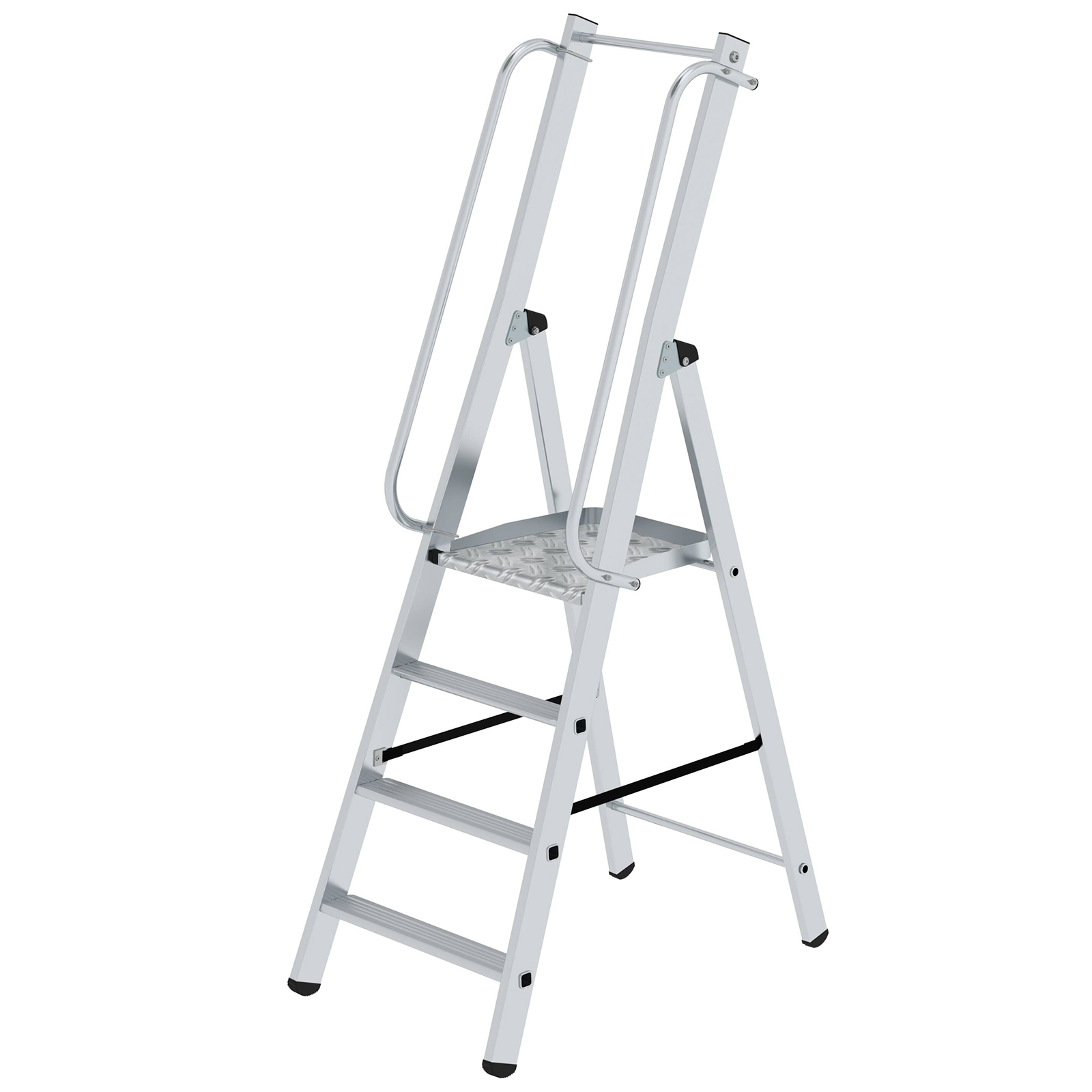 MUNK ML Bauleiter Aluminium-Stufenstehleiter 4 Stufen