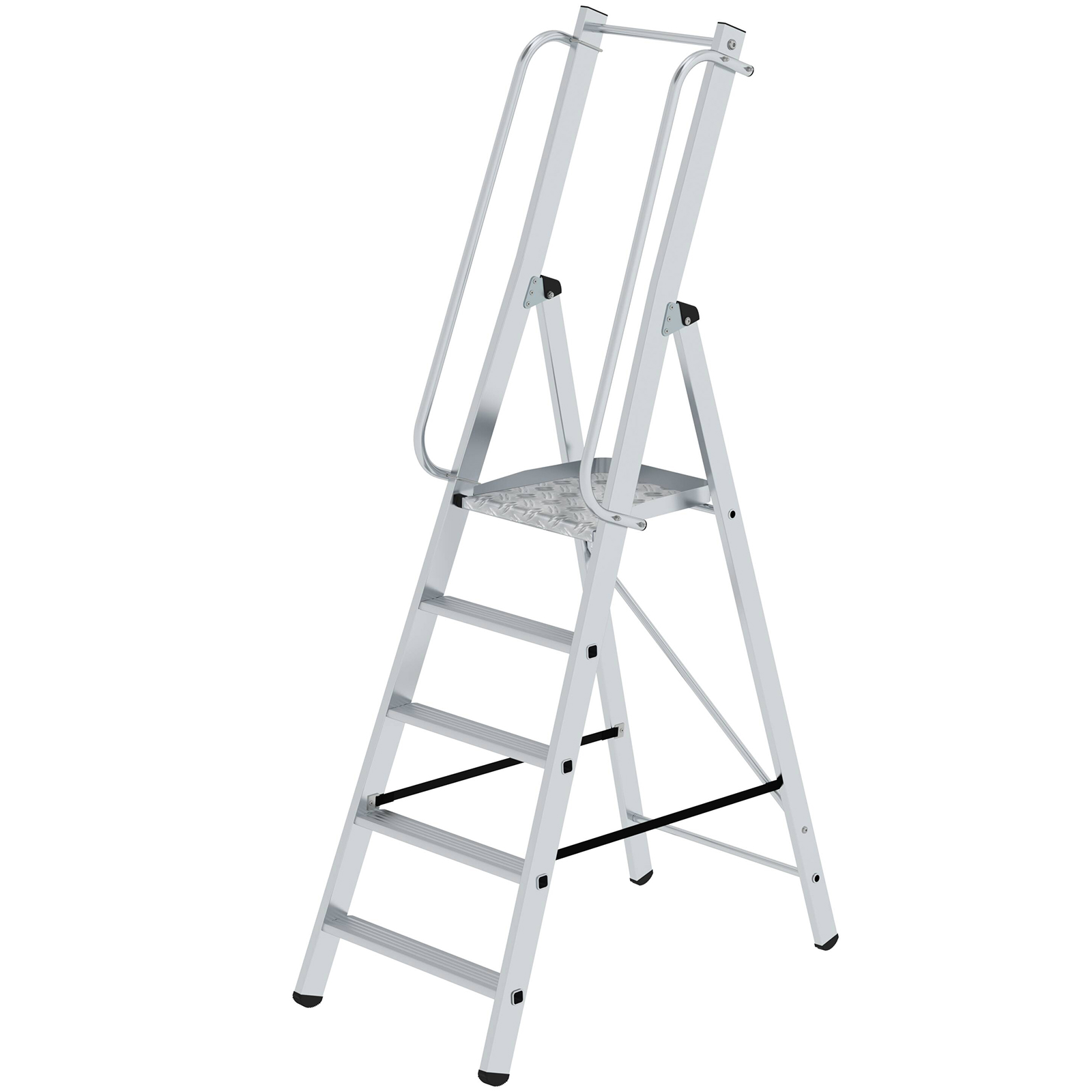 MUNK ML Bauleiter Aluminium-Stufenstehleiter 5 Stufen