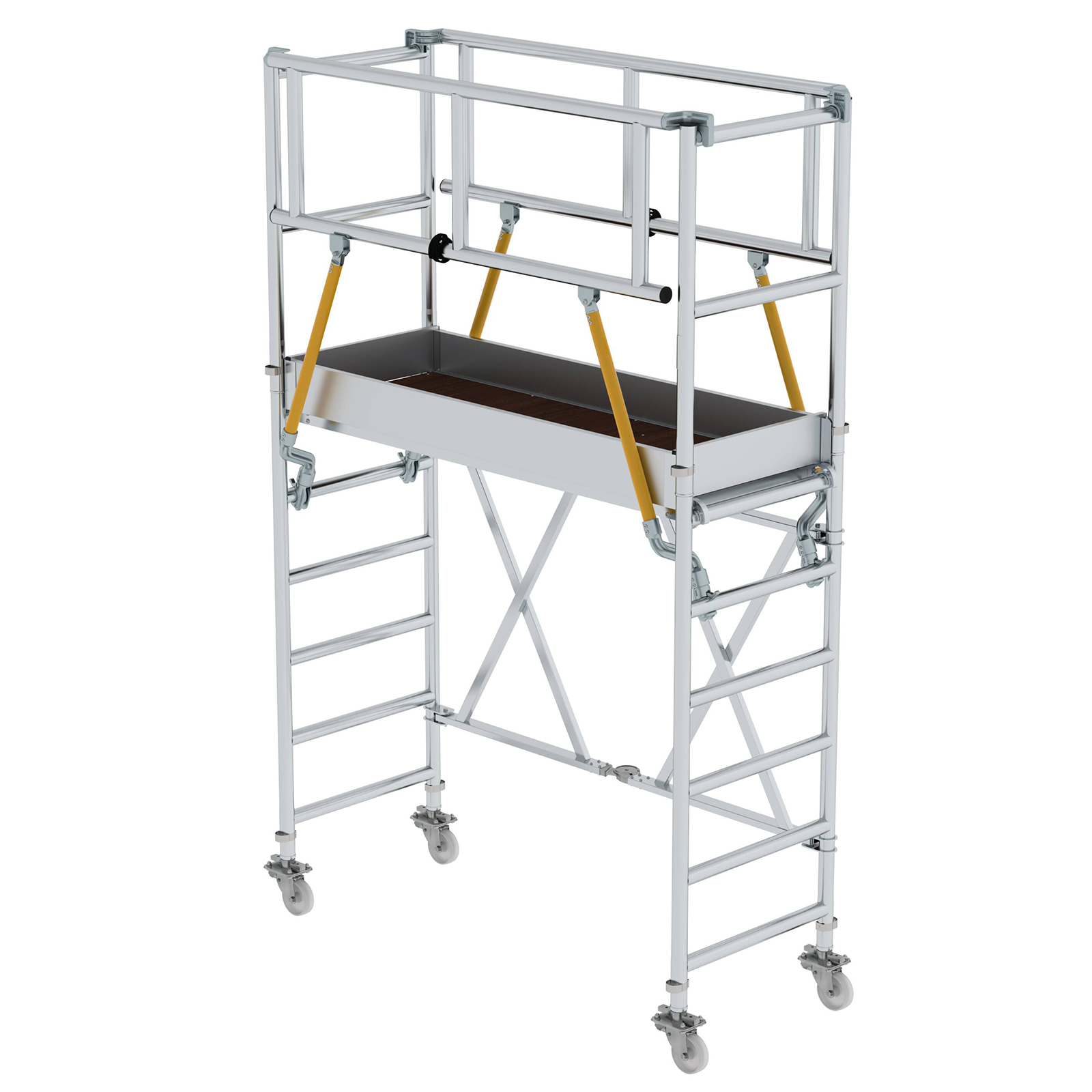 MUNK Klappgerüst SG 0,75x1,80m mit Sicherheitsgeländer 4,08m AH