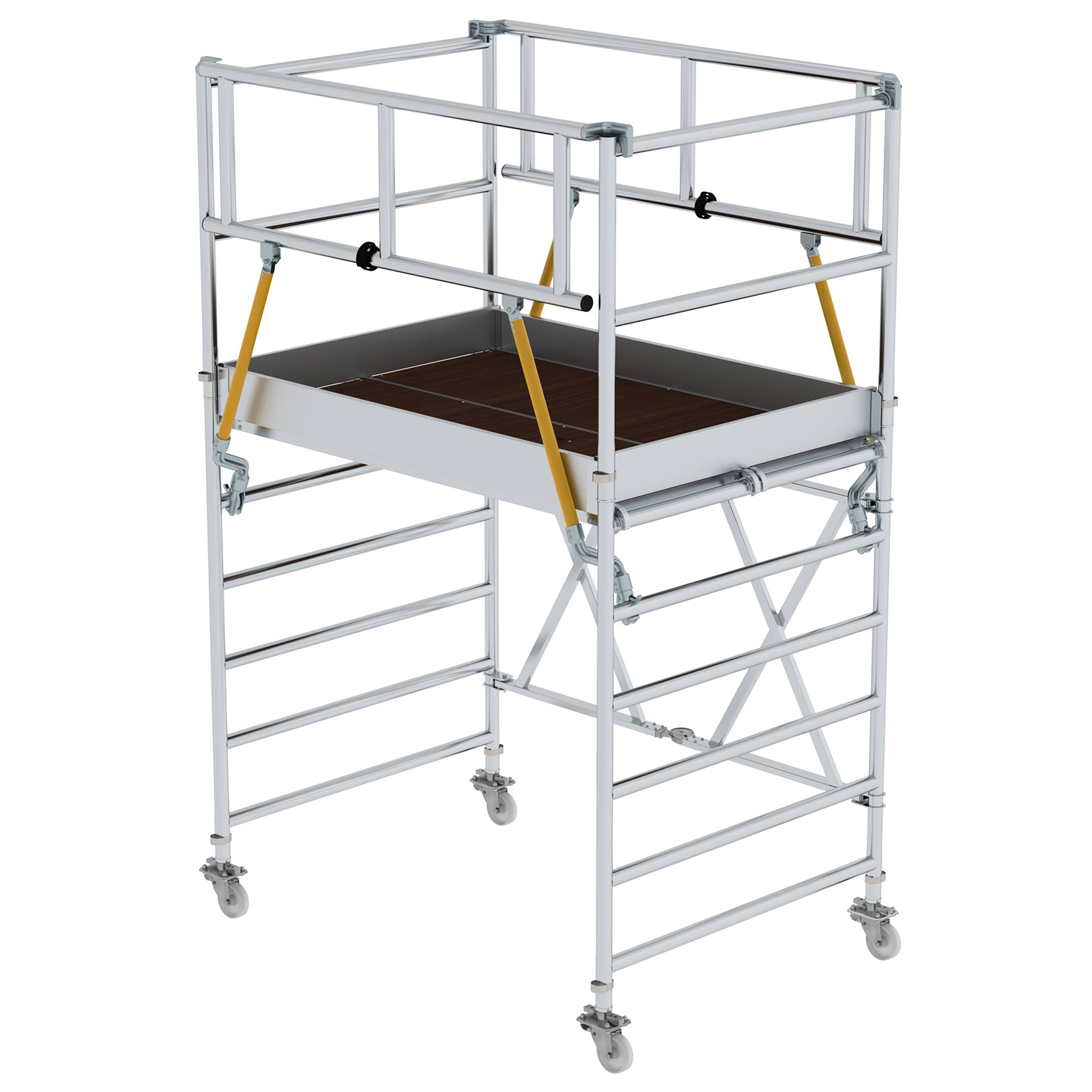 MUNK Klappgerüst SG 1,35x2,45m mit Sicherheitsgeländer 4,08m AH