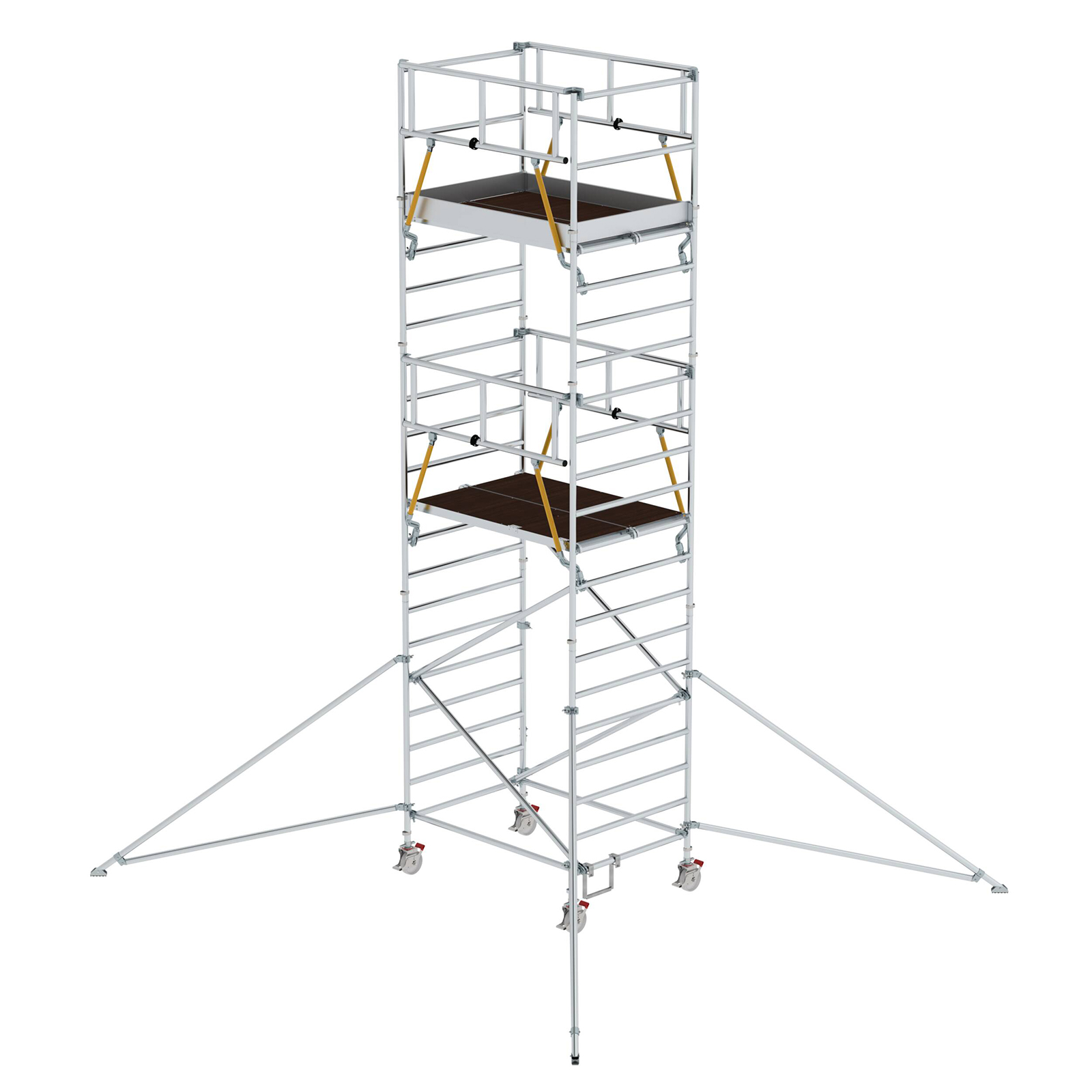 MUNK Rollgerüst SG mit Doppelplattform 1,35x1,80m und Ausleger 7,59m AH