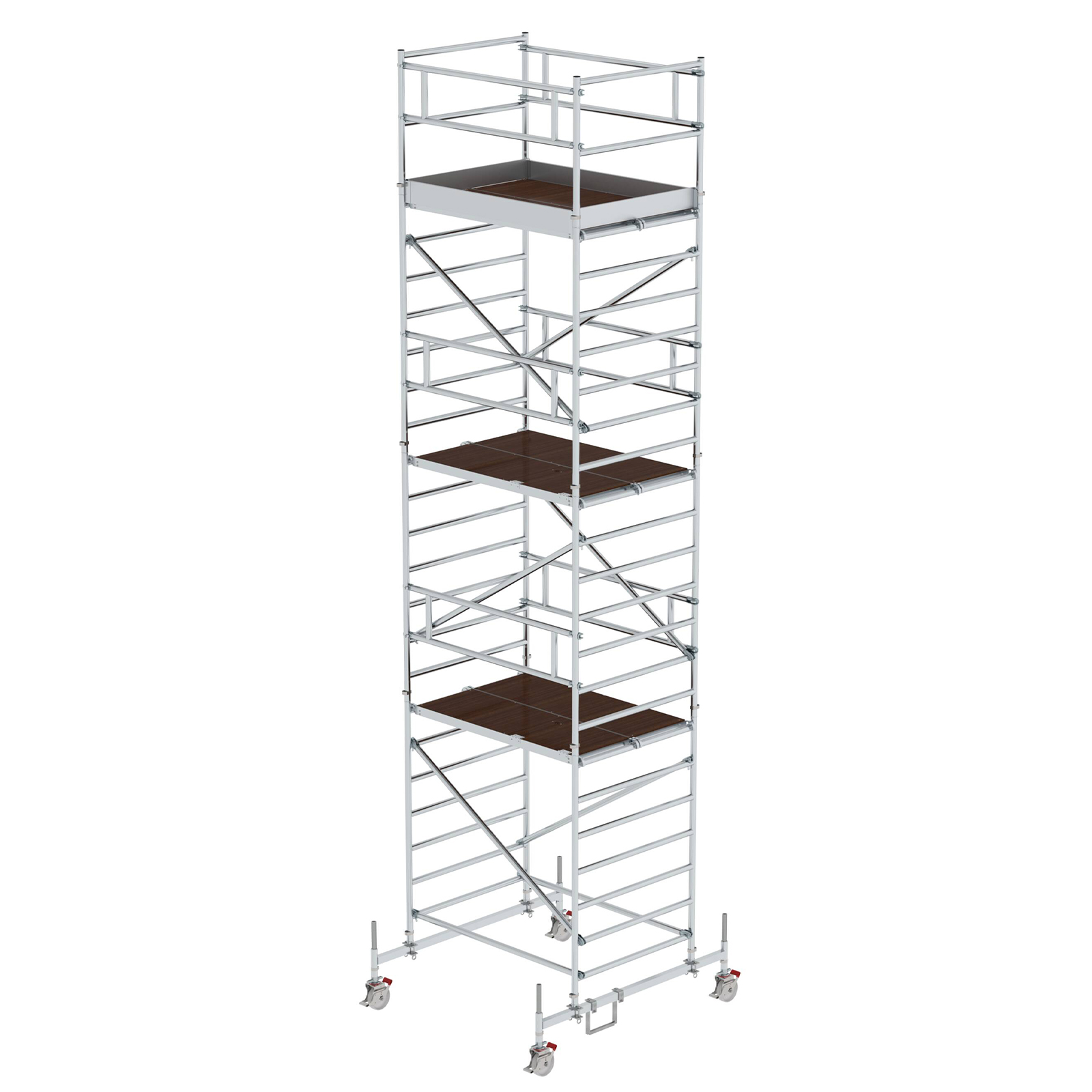 MUNK Rollgerüst mit Doppelplattform 1,35x1,80m Plattform, 8,35m AH