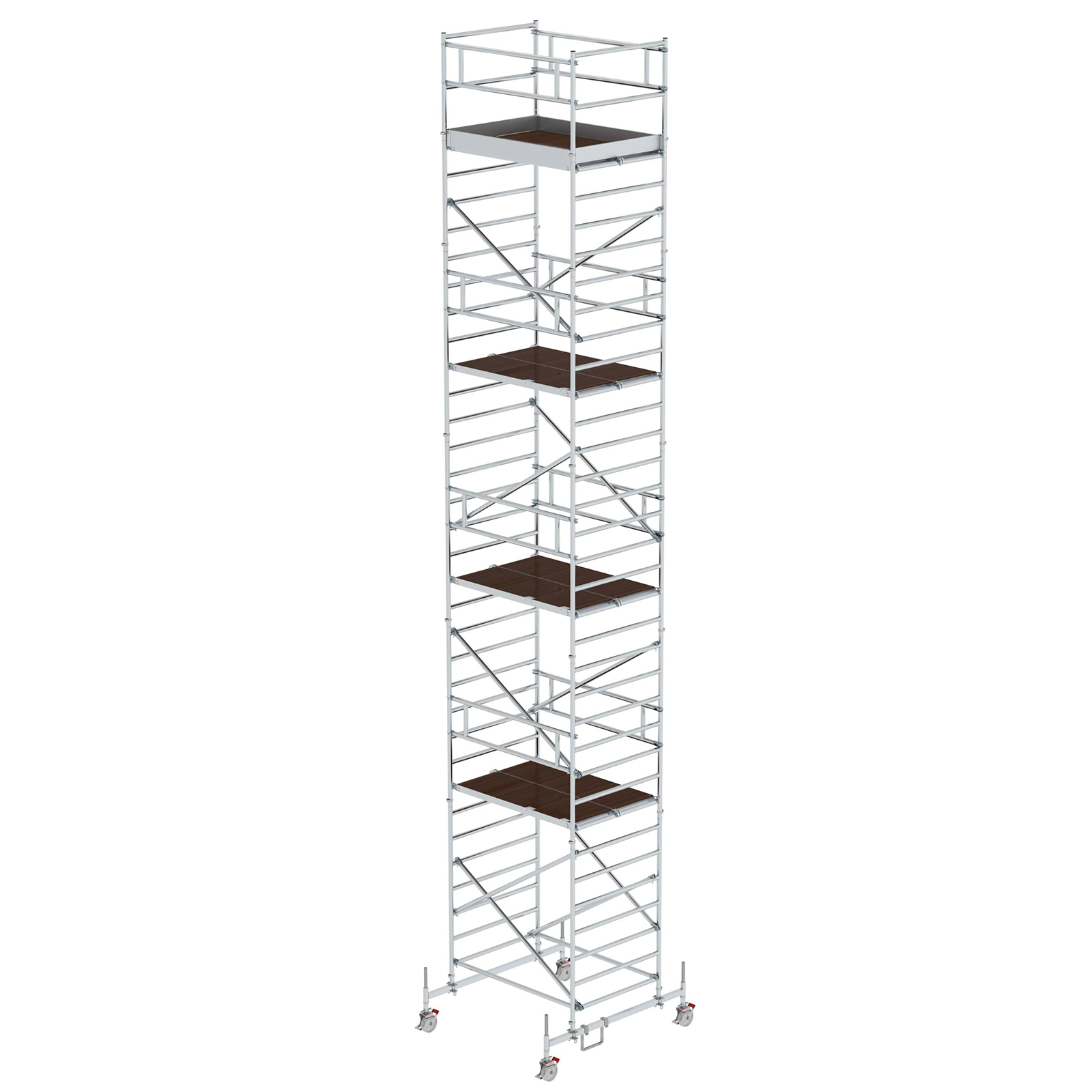 MUNK Rollgerüst mit Doppelplattform 1,35x1,80m Plattform, 11,35m AH